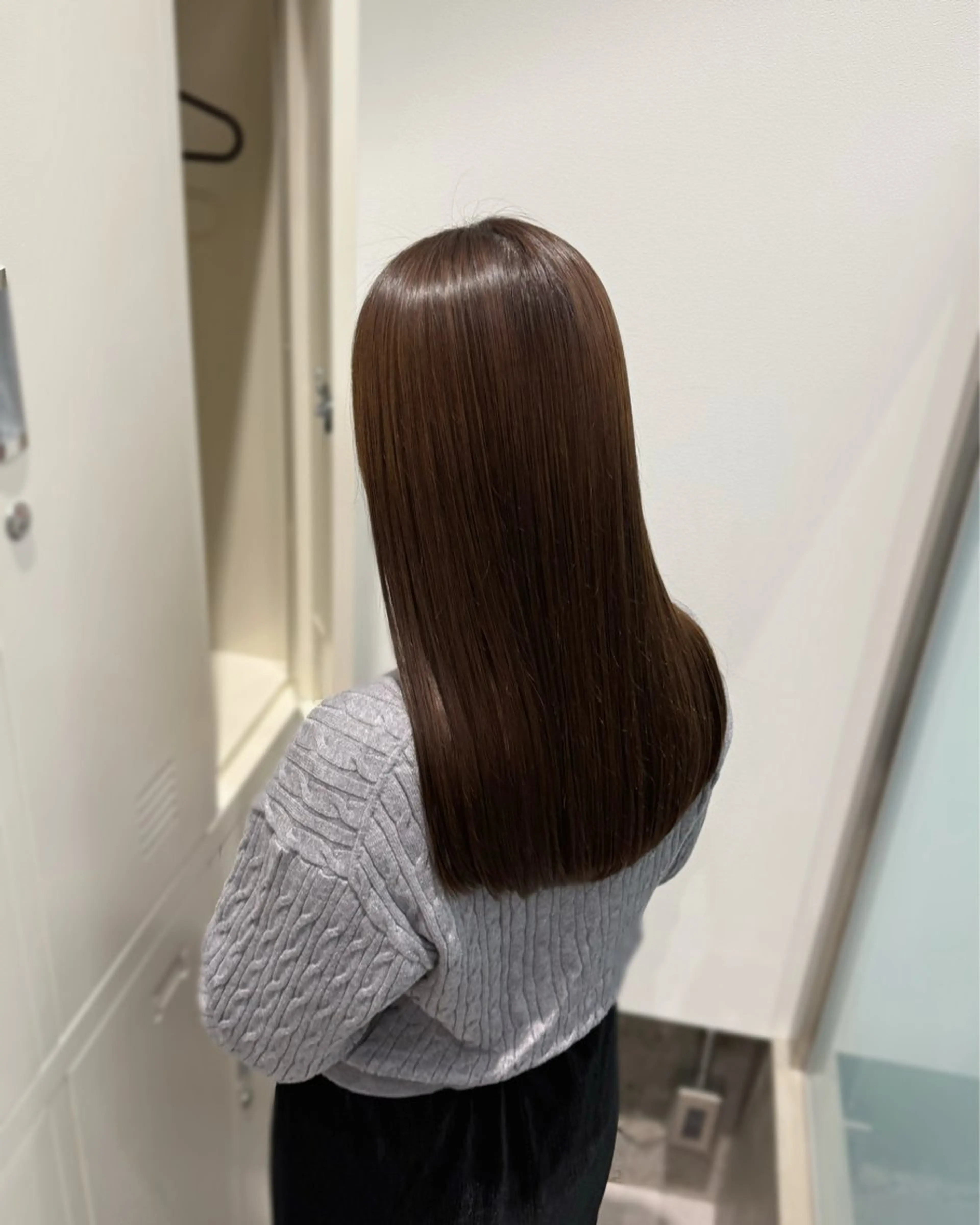 ミディアム カラー 透明感カラー 縮毛矯正 カット ヘアカラー 縮毛矯正 トリートメント 縮毛矯正+モテカラー 🎀✨MIHOのヘアスタイル