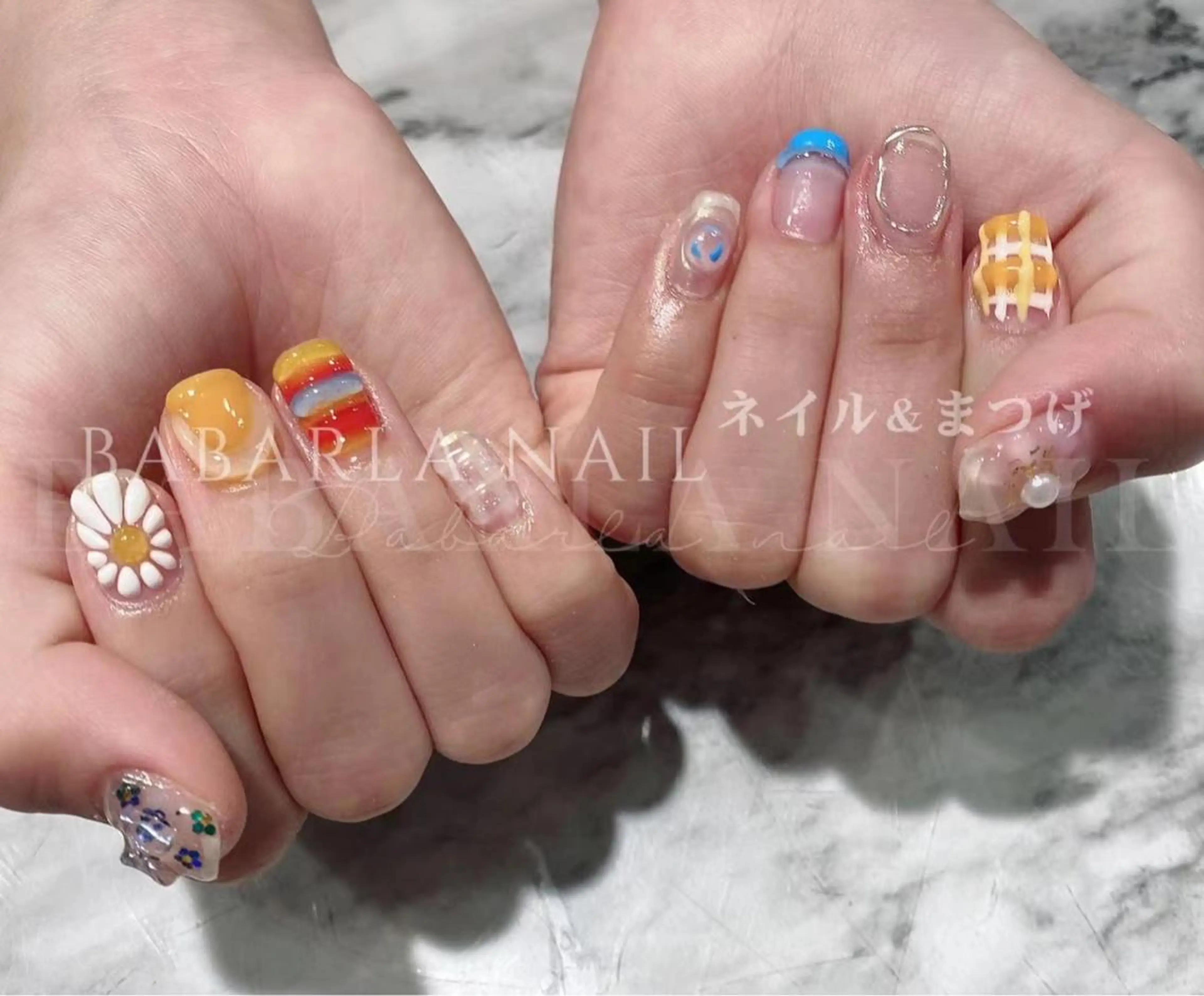 ネイル フラワーネイル Babarla nailのネイルデザイン