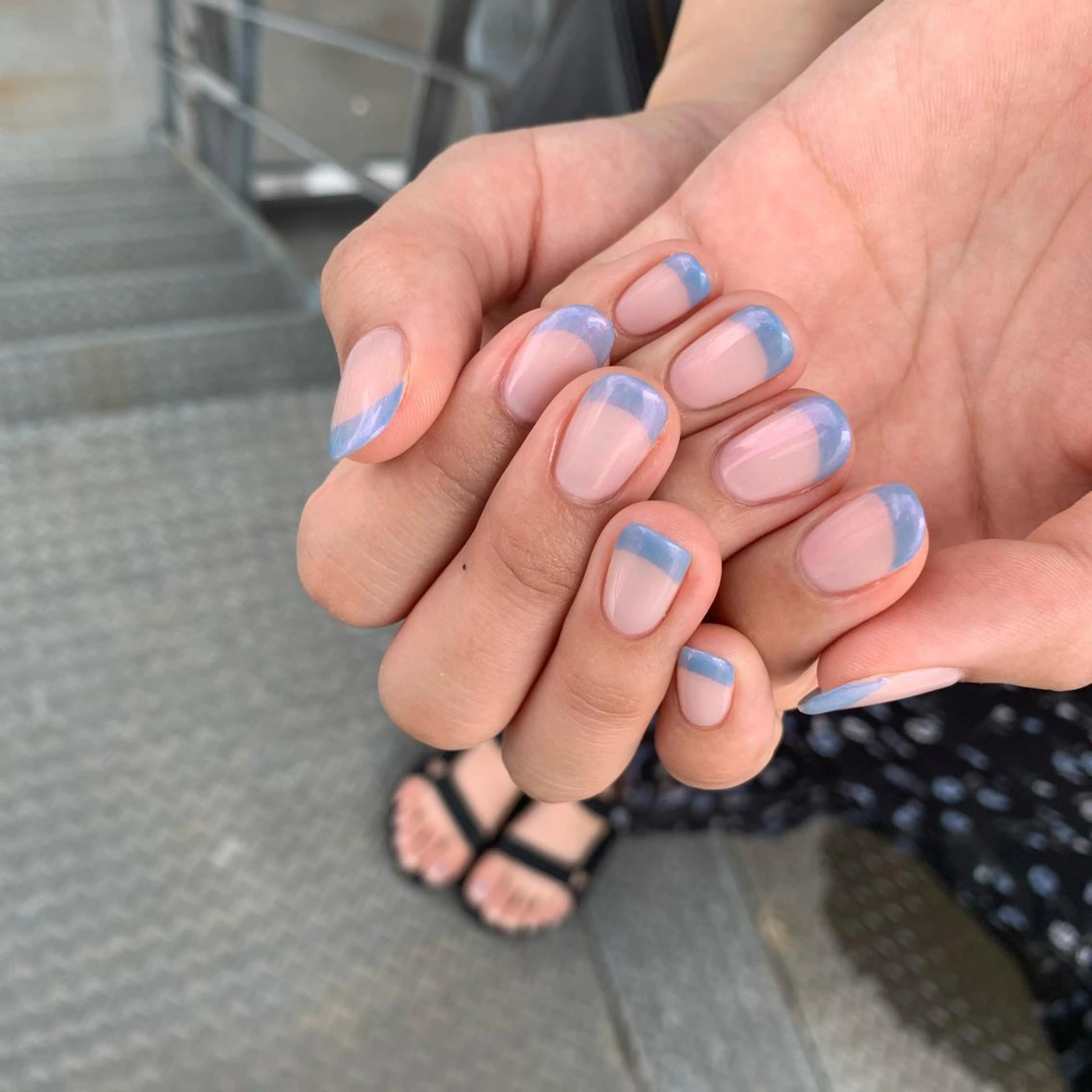 【大人女性にお勧め♪フレンチネイル】ジェルオフ無料/パラジェル+1,100円の写真