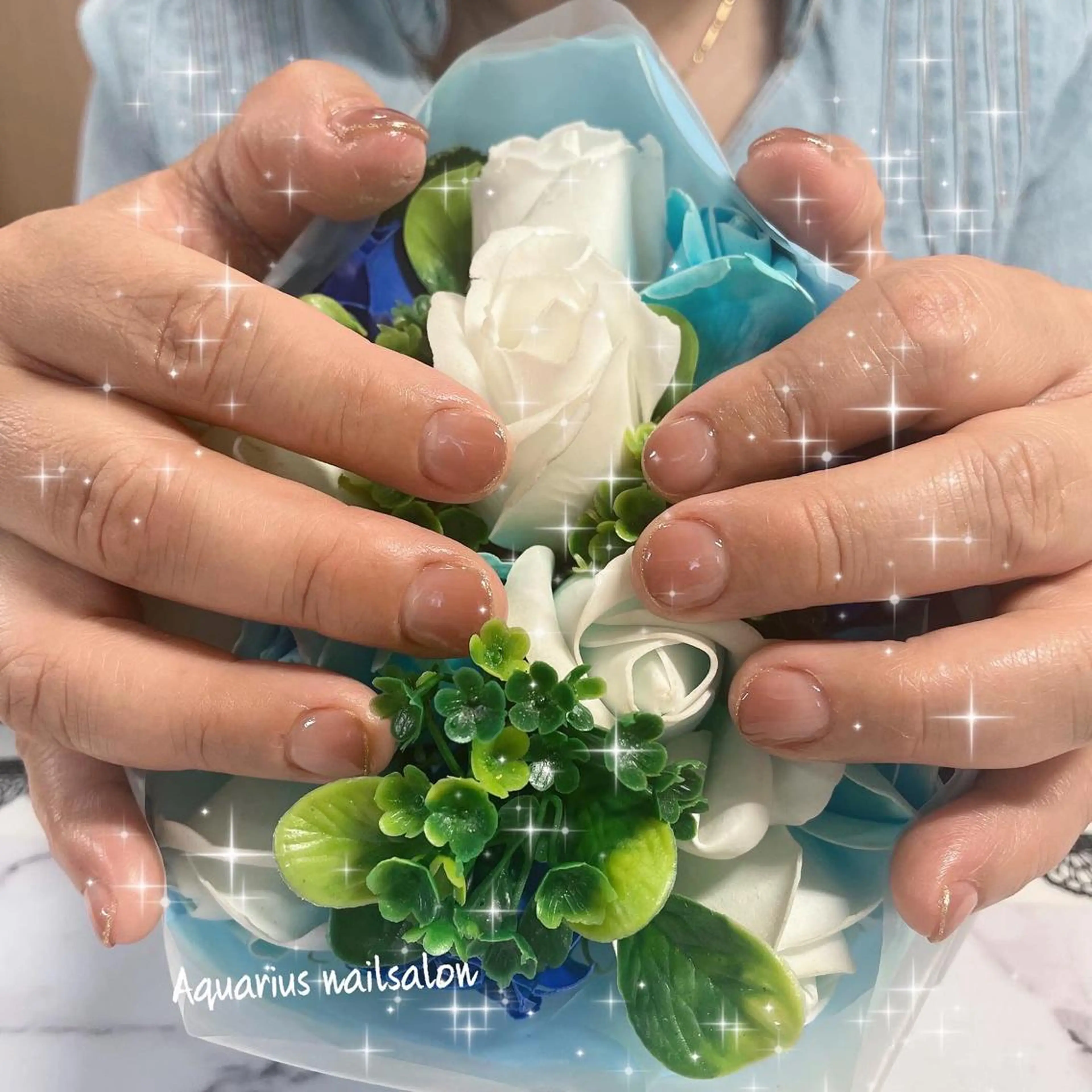 ネイル グラデーション 奥園 良恵のネイルデザイン