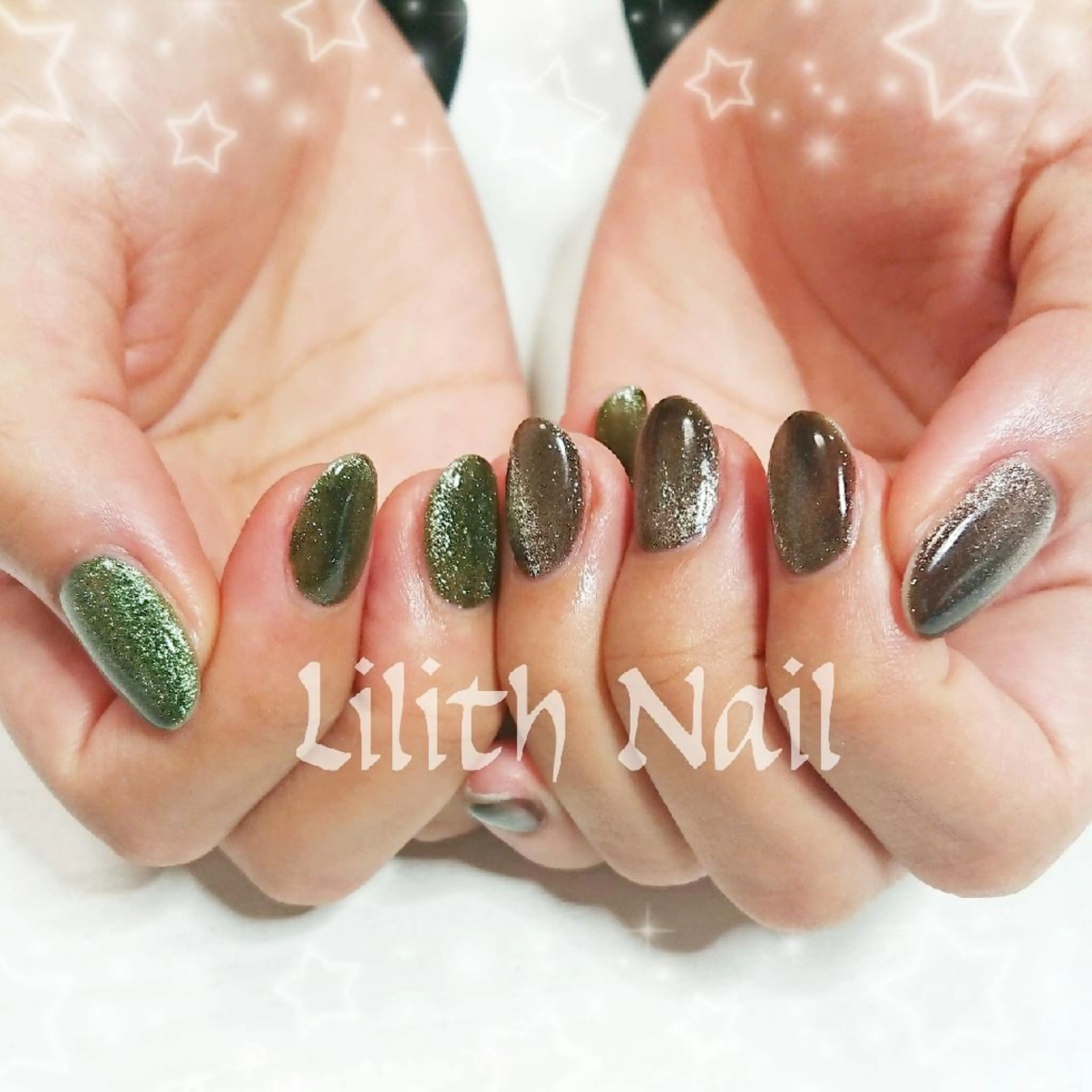 ネイル マグネットネイル ハンドネイル Lilith Nailのネイルデザイン