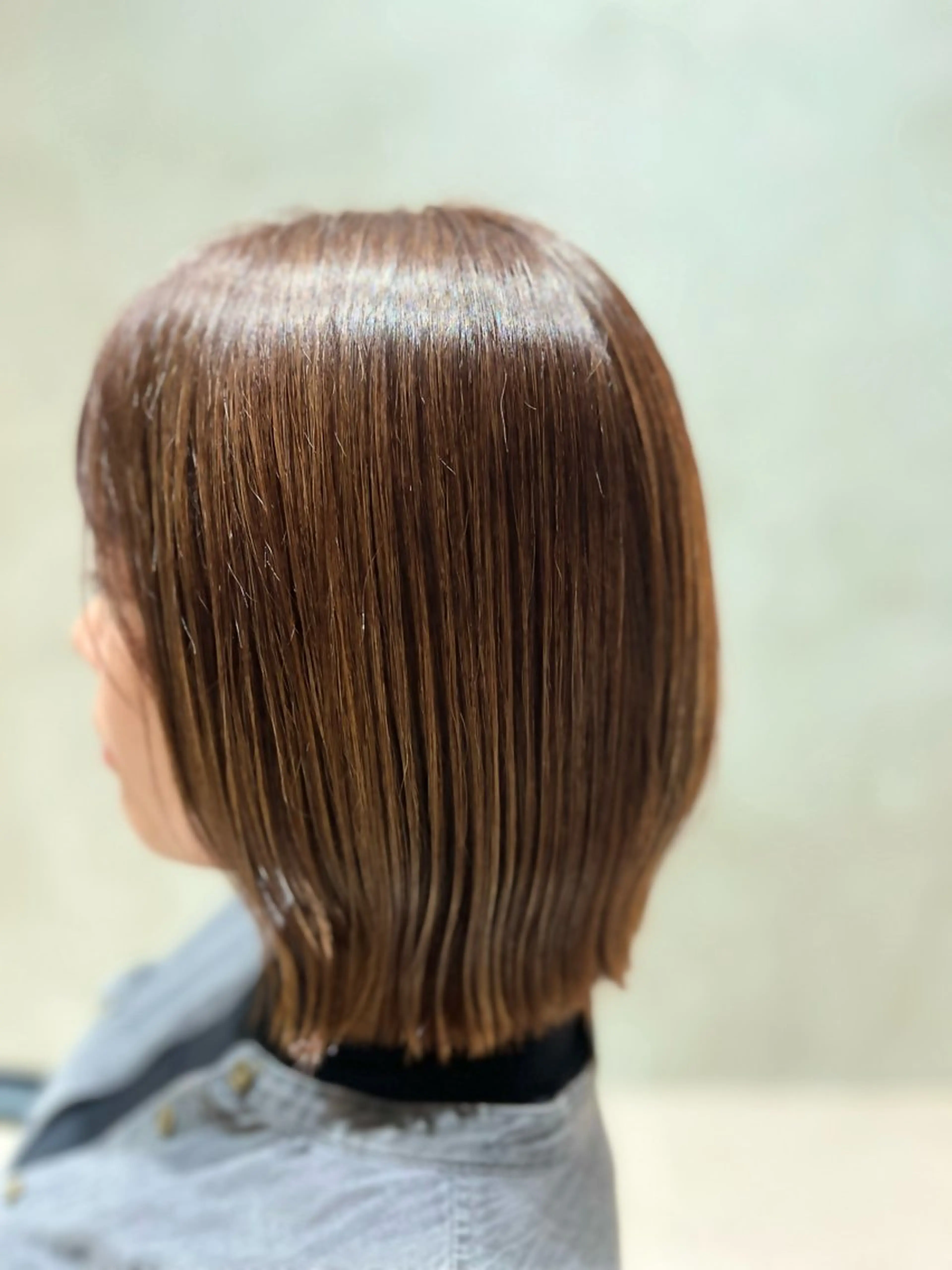 ミディアム 海老名パーマモデル くによしのヘアスタイル