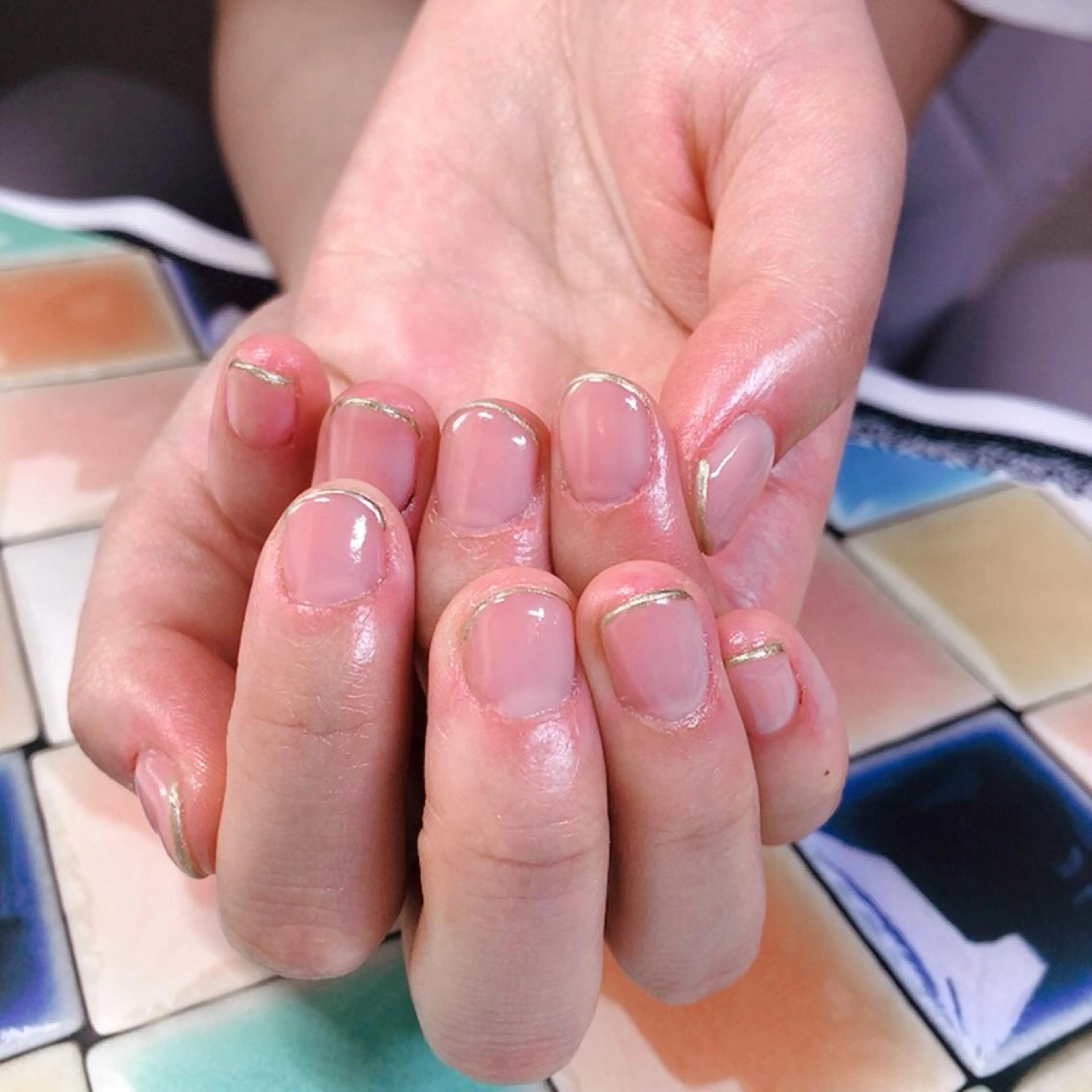 ネイル フレンチネイル 奥園 良恵のネイルデザイン