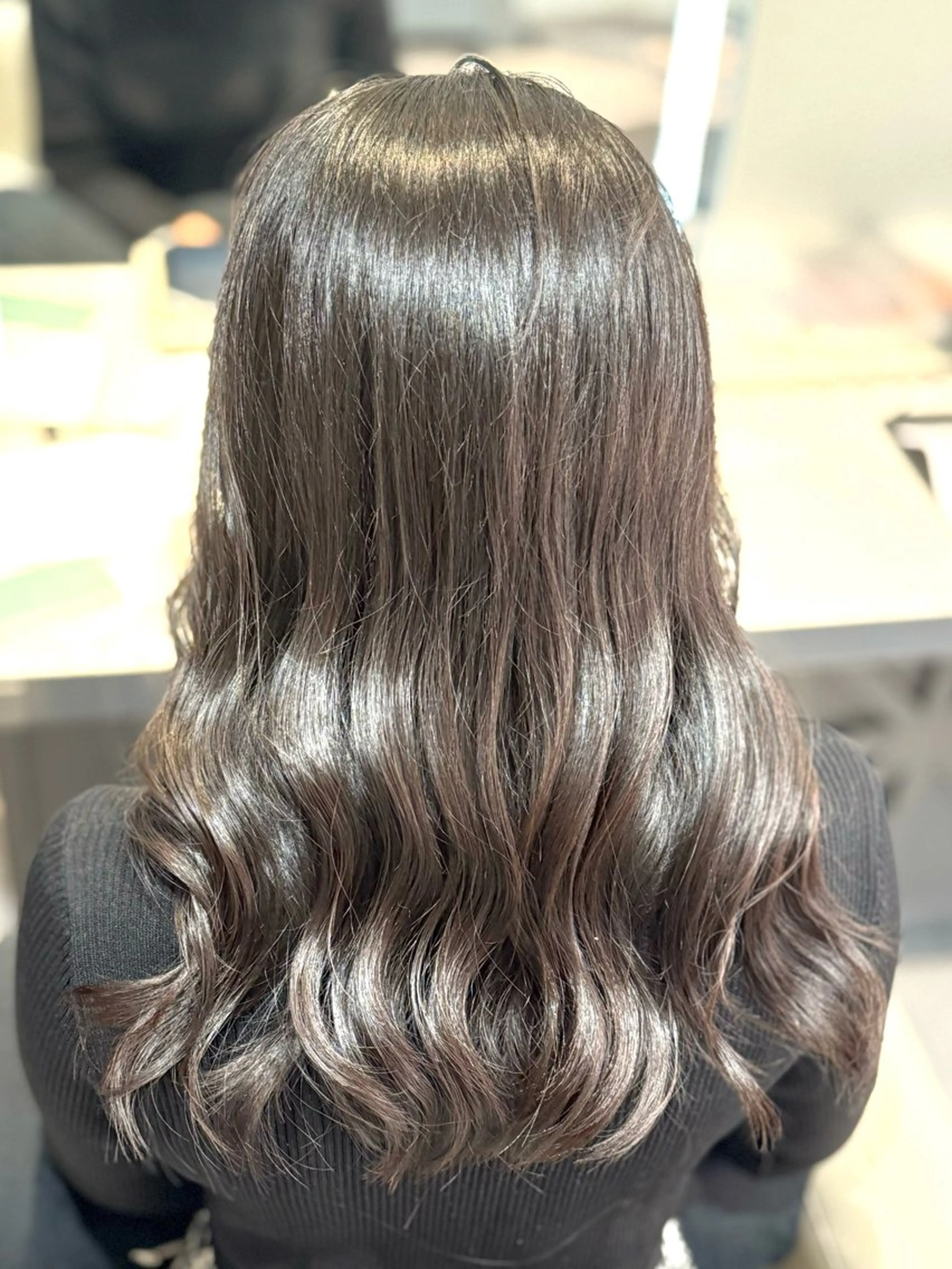 セミロング 巻ける美髪矯正/ 韓国ヘア/yutaのヘアスタイル