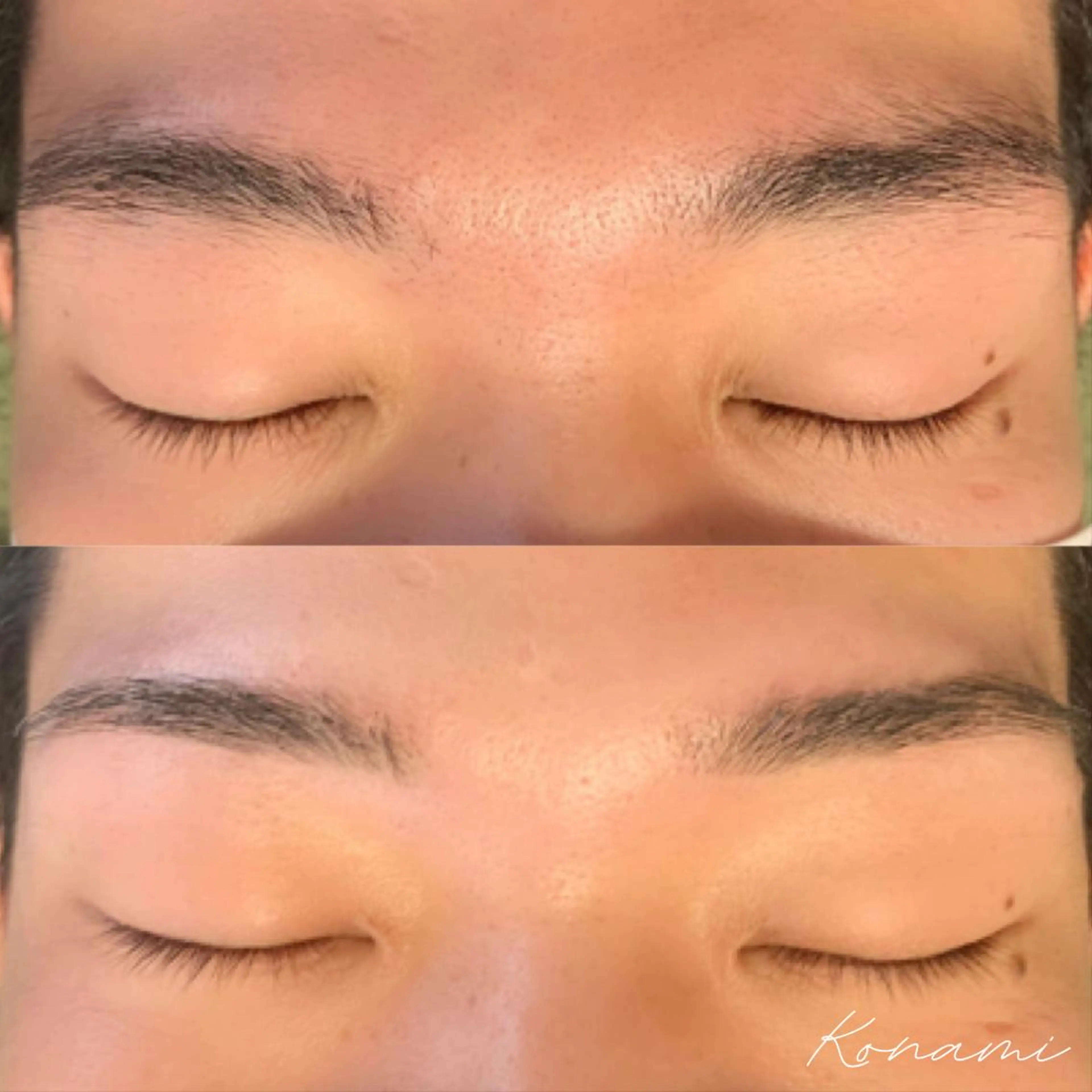 メンズ アイブロウ ワックス脱毛 シードリン 府内店 小波のヘアスタイル