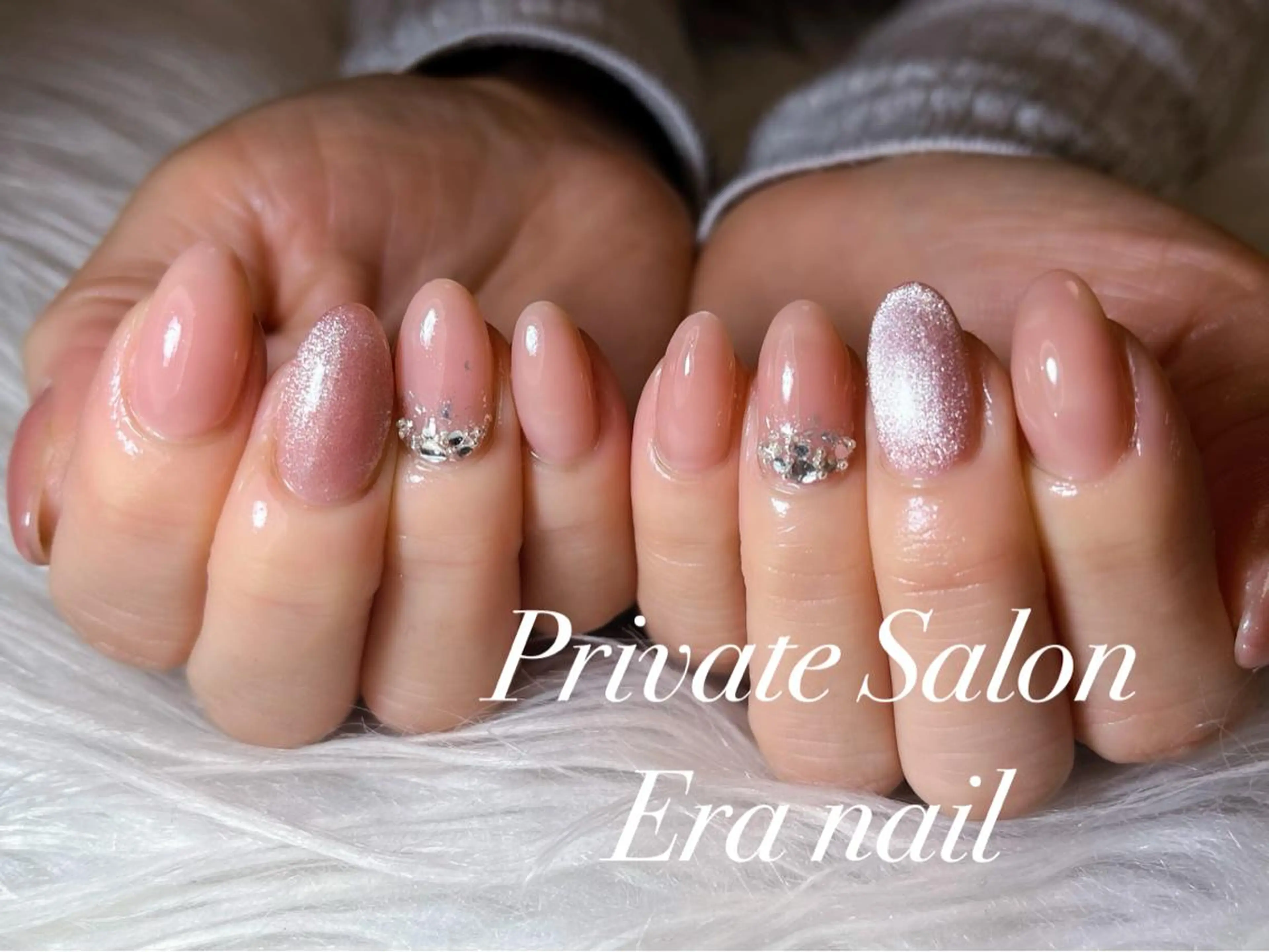 ネイル ラメ(グリッター) マグネットネイル ワンカラーネイル ハンドネイル Era nailのネイルデザイン