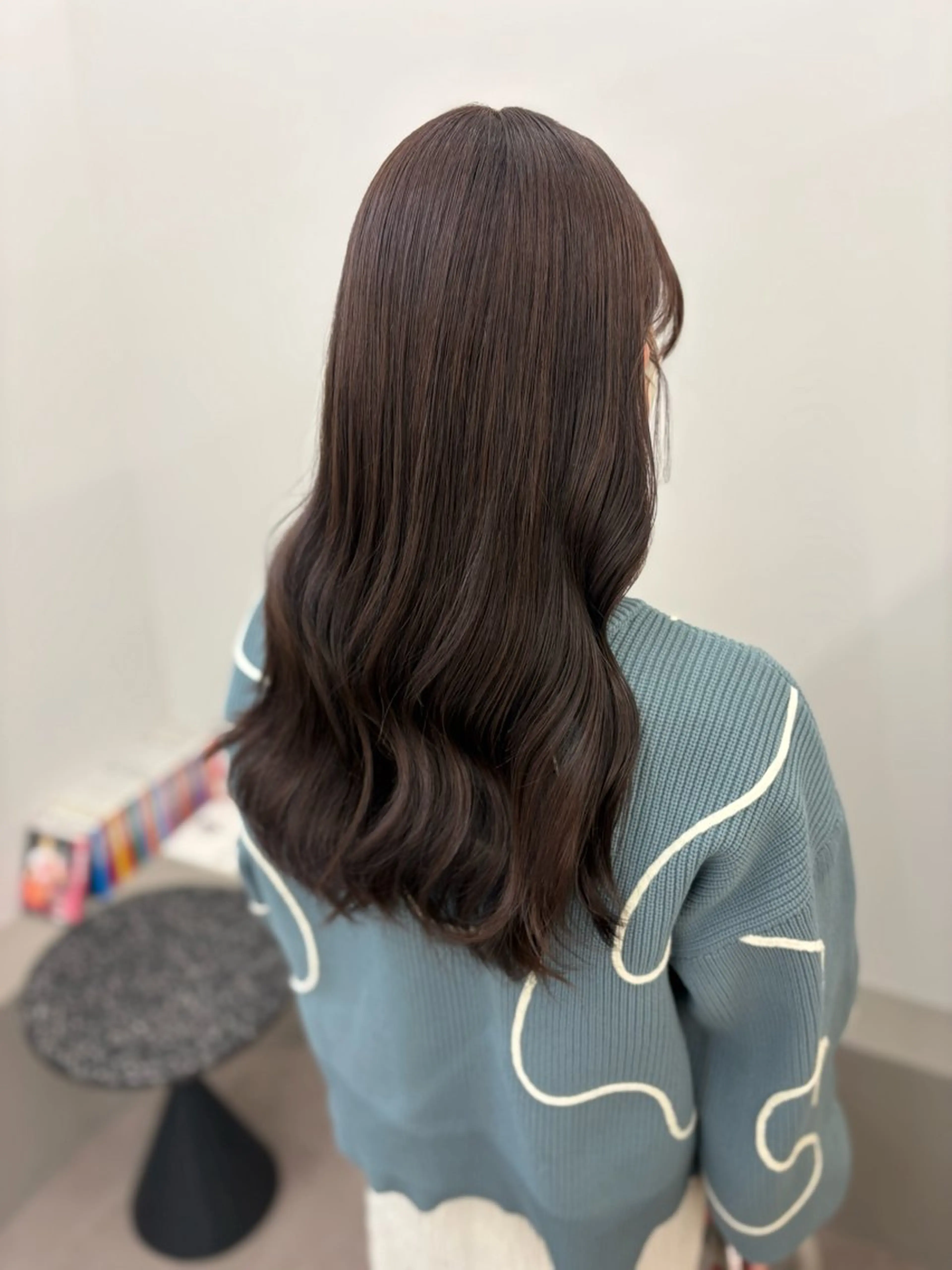 ロング カット ヘアカラー トリートメント 鈴村緋女／ヘアセット ／耳ツボジュエリーのヘアスタイル