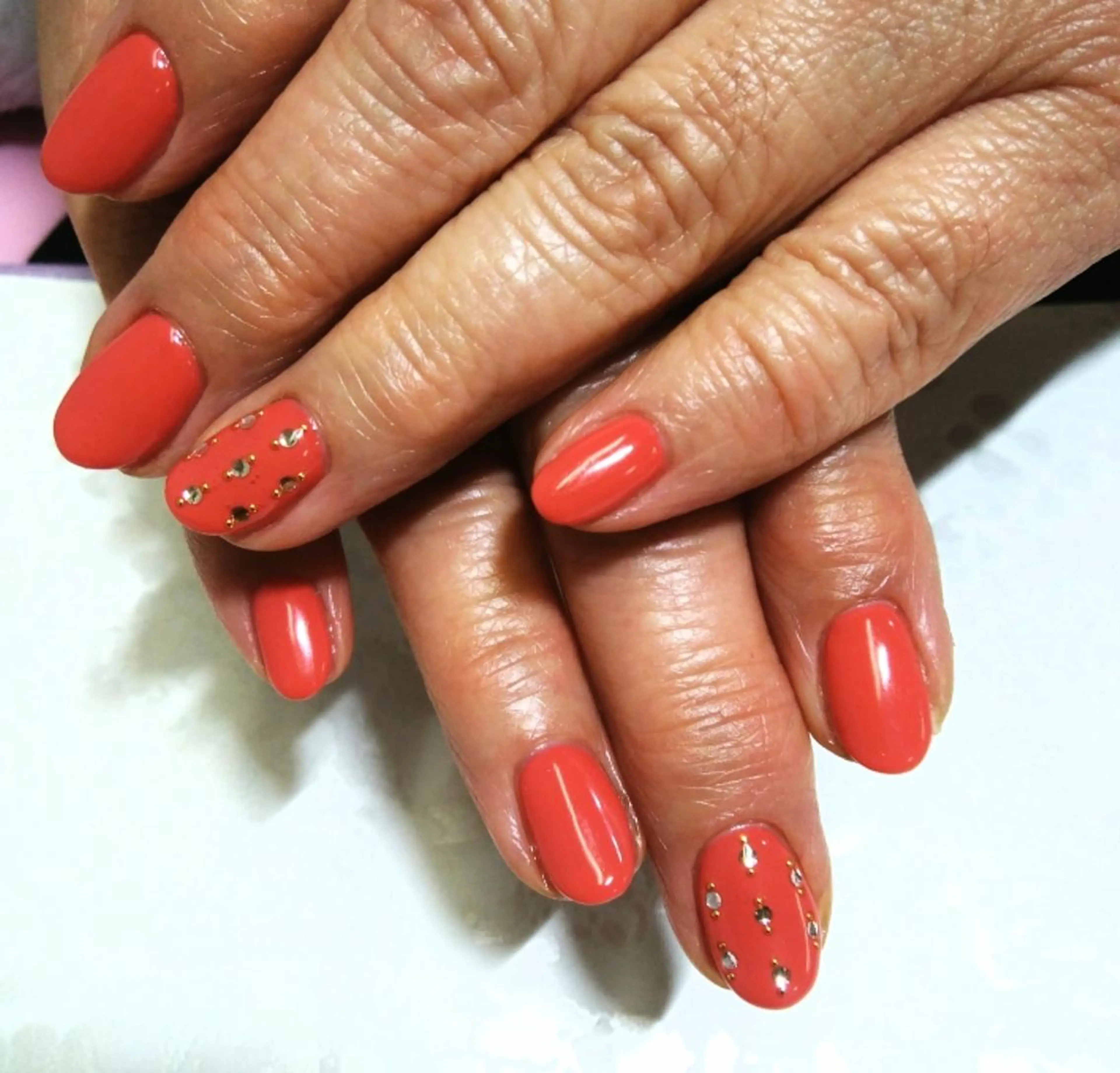 ネイル ストーンネイル ハンドネイル senju 　のネイルデザイン