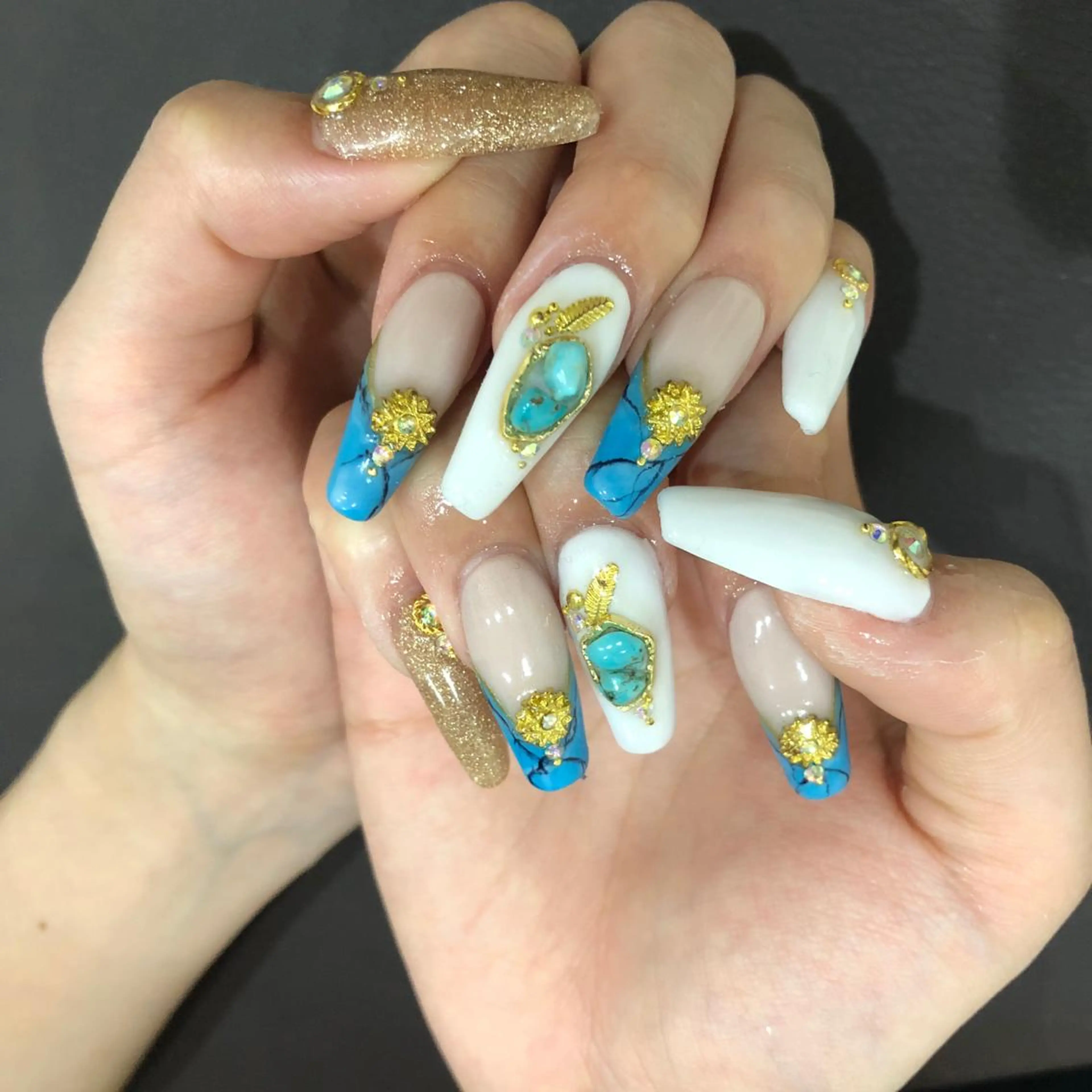 ロング ネイル ハンドネイル 《LB》ラブリエ Nail&eyeのマツエク・マツパデザイン