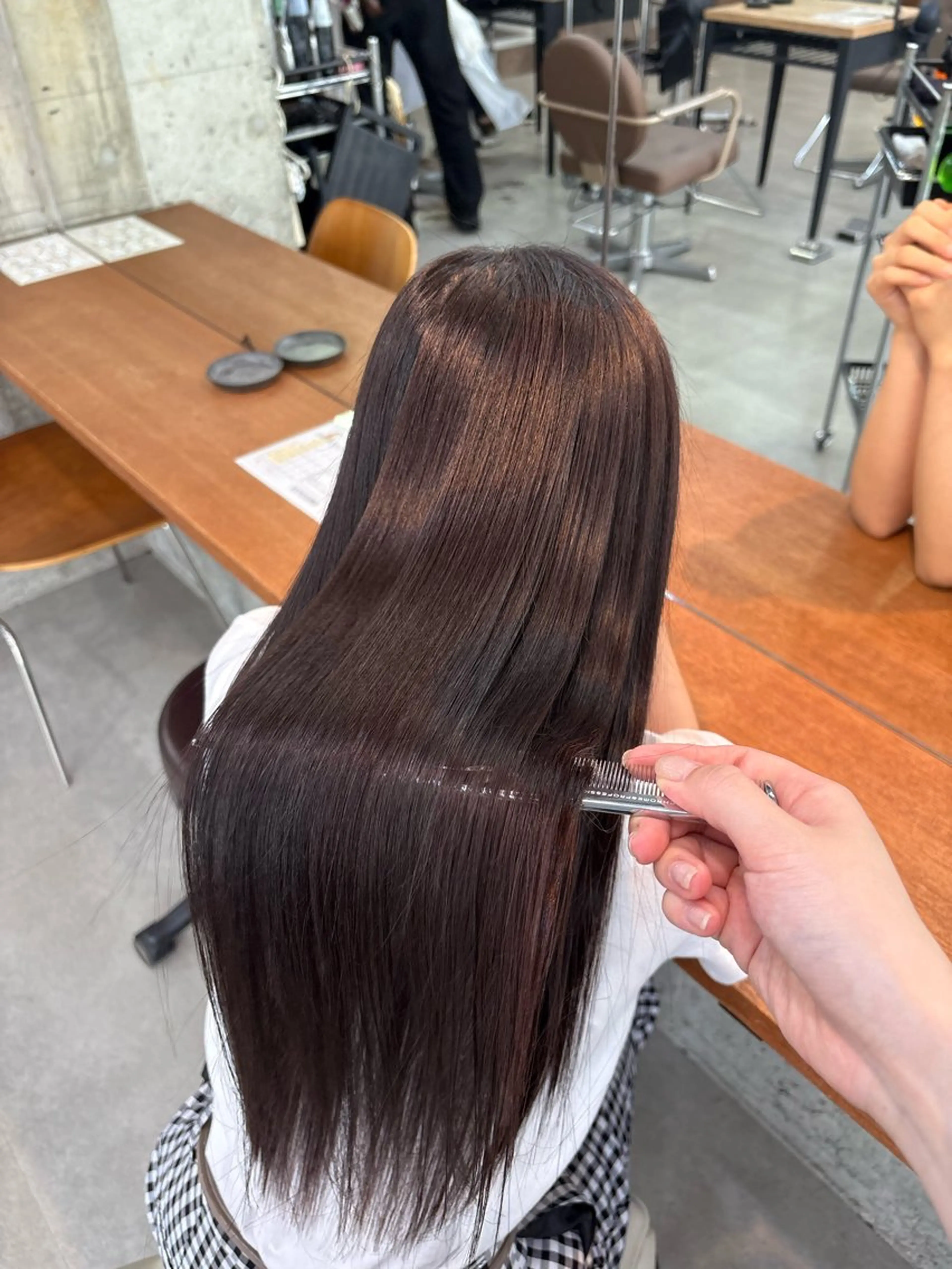 ロング トリートメント 髪質改善／縮毛矯正 関根青葉のヘアスタイル