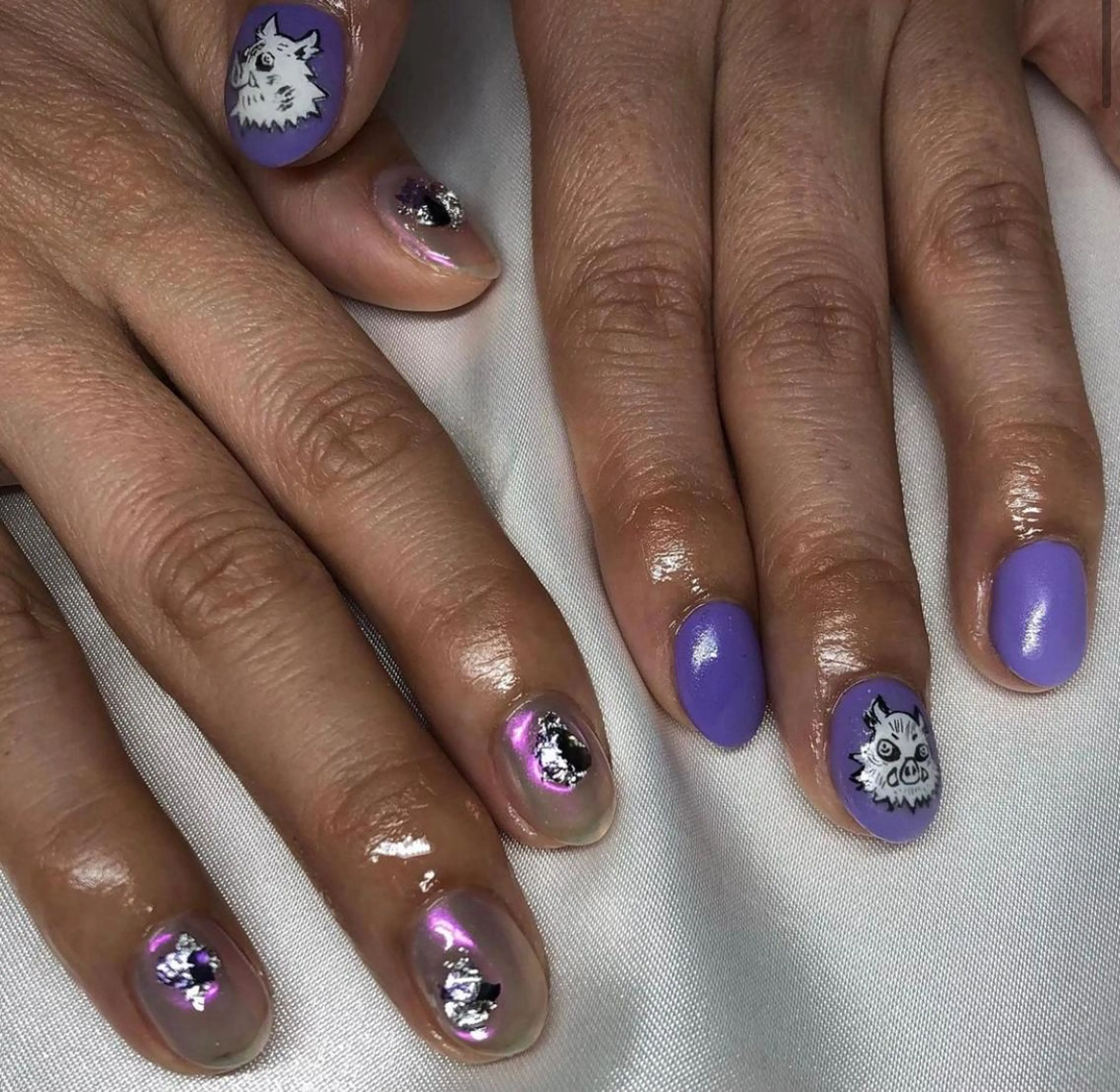 ネイル ハンドネイル パラあり！フィルイン 美フォルムのネイルデザイン