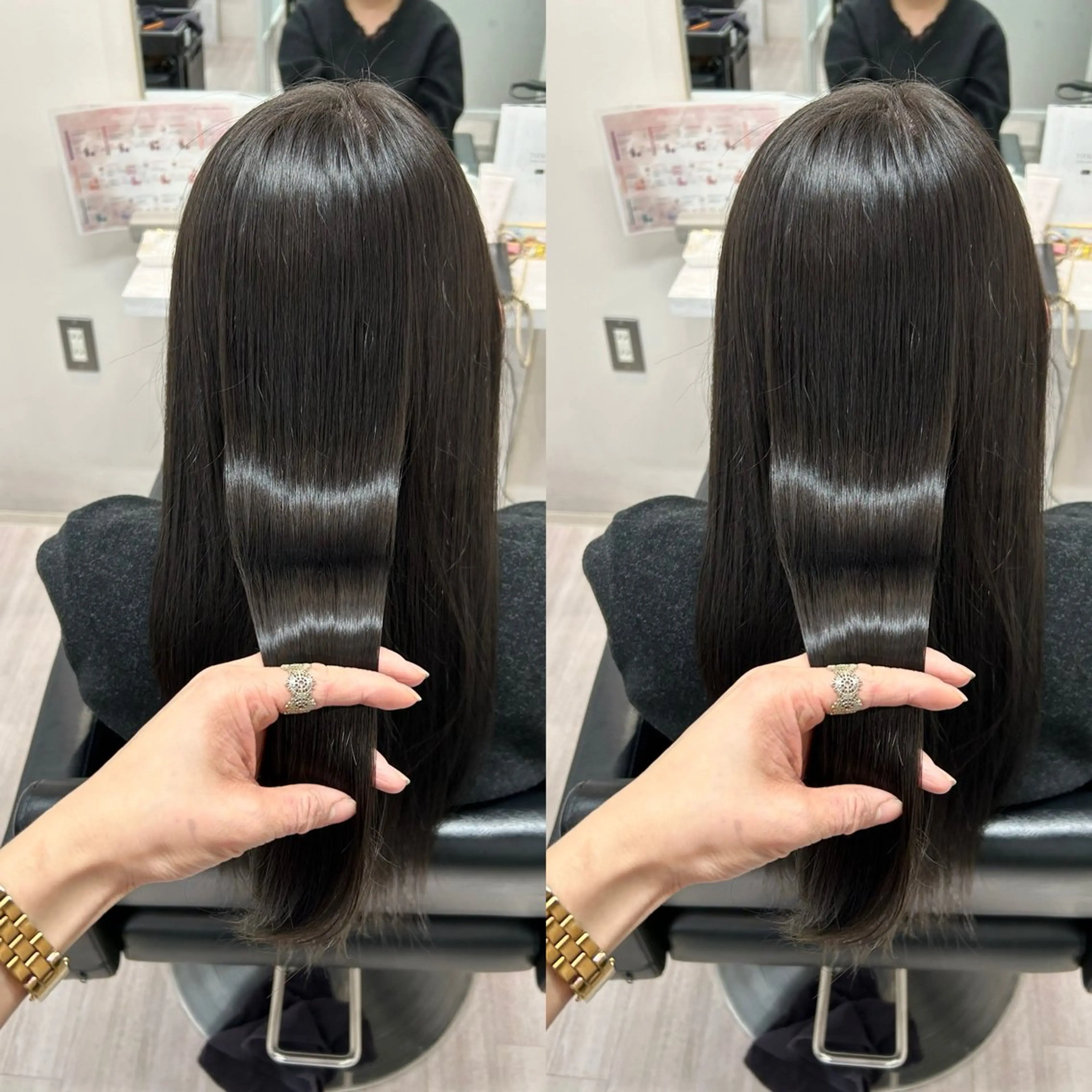 ロング カラー アッシュ ダークアッシュ 韓国🇰🇷 ✂︎hair 内田愛のヘアスタイル