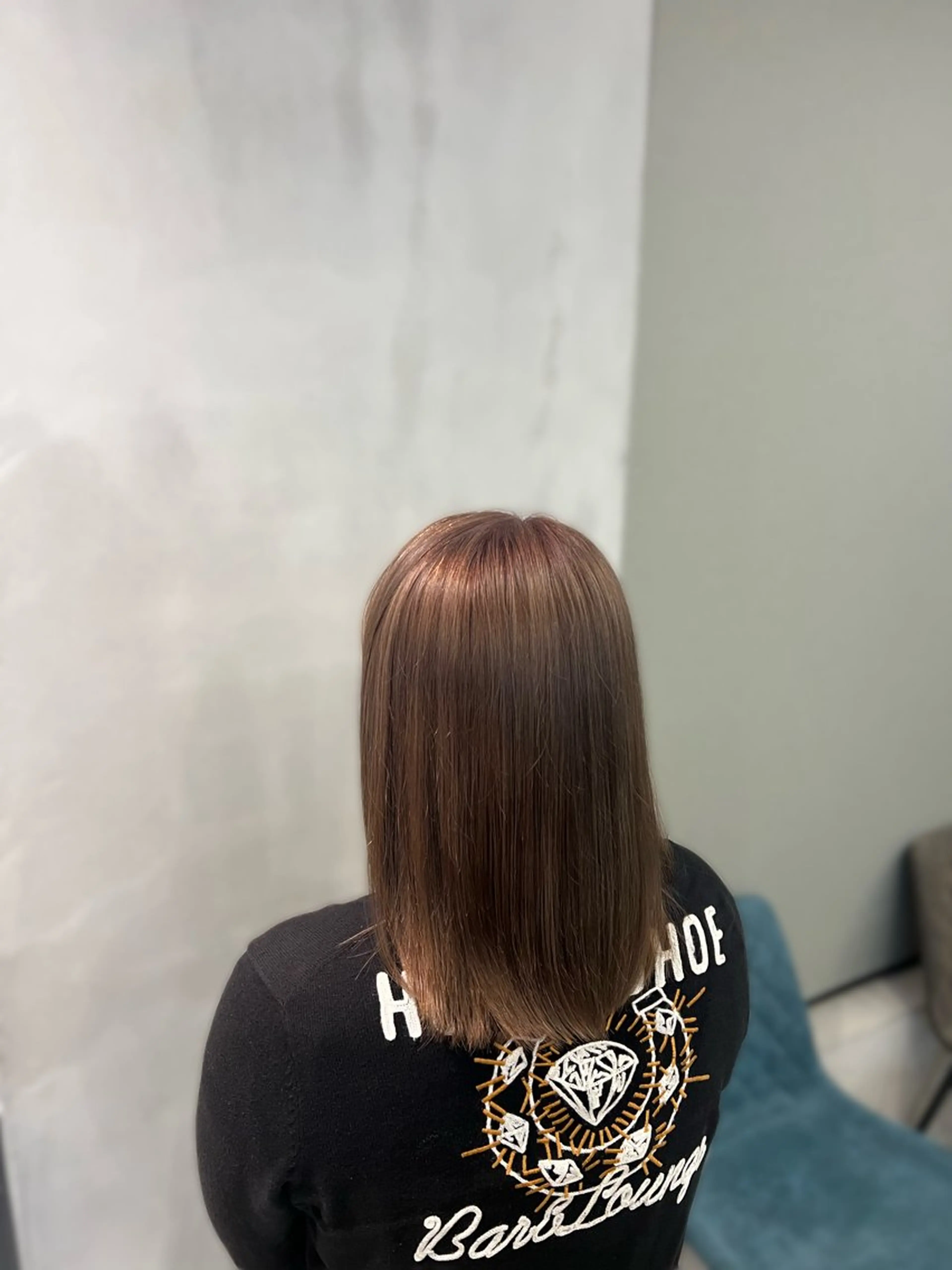 カラー ベージュカラー ブリーチ 平野 実優のヘアスタイル