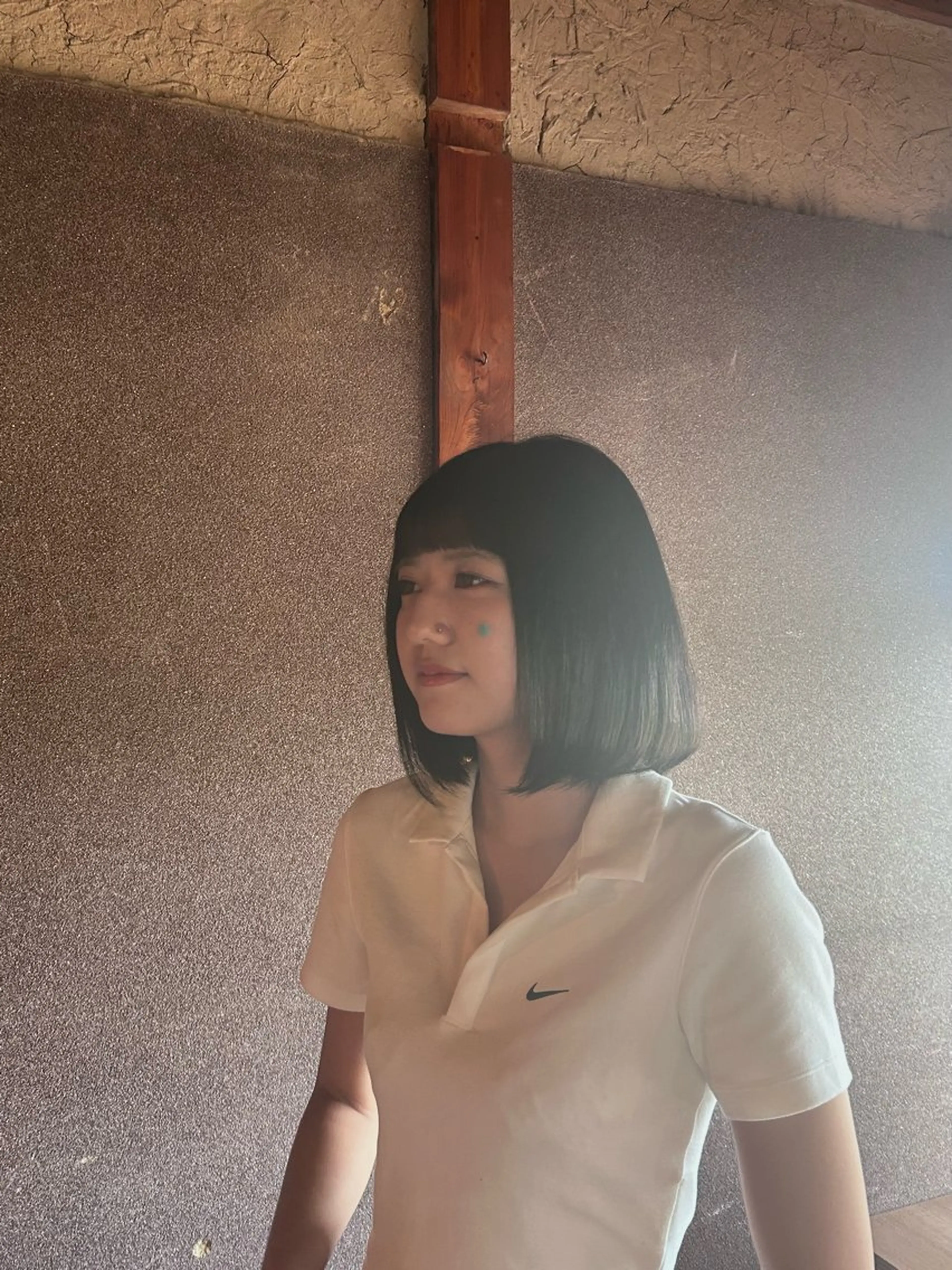 ミディアム カラー はまかわ こころのヘアスタイル