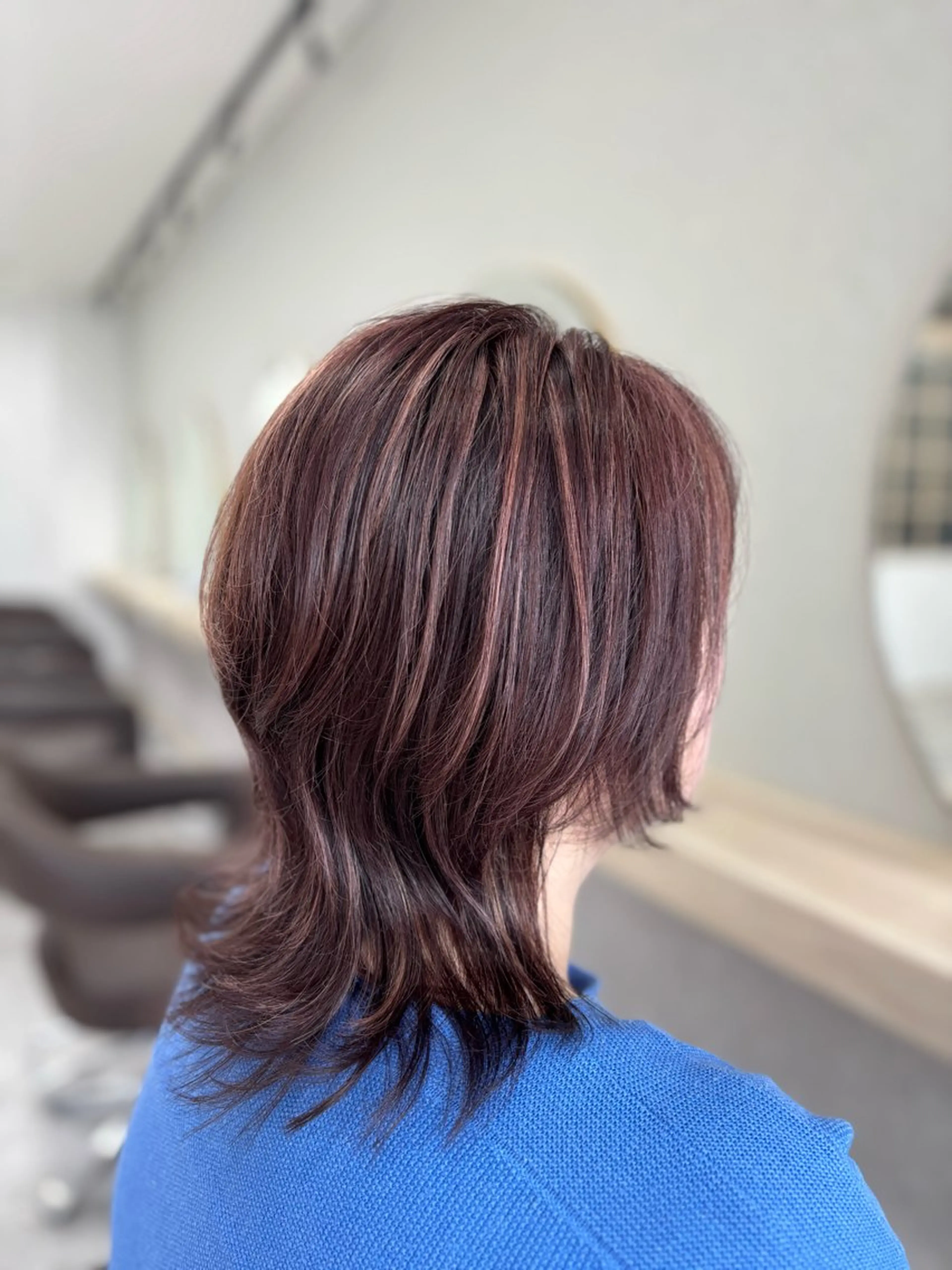 セミロング ヘアカラー KEEN.渋沢/ 横溝小夏のヘアスタイル