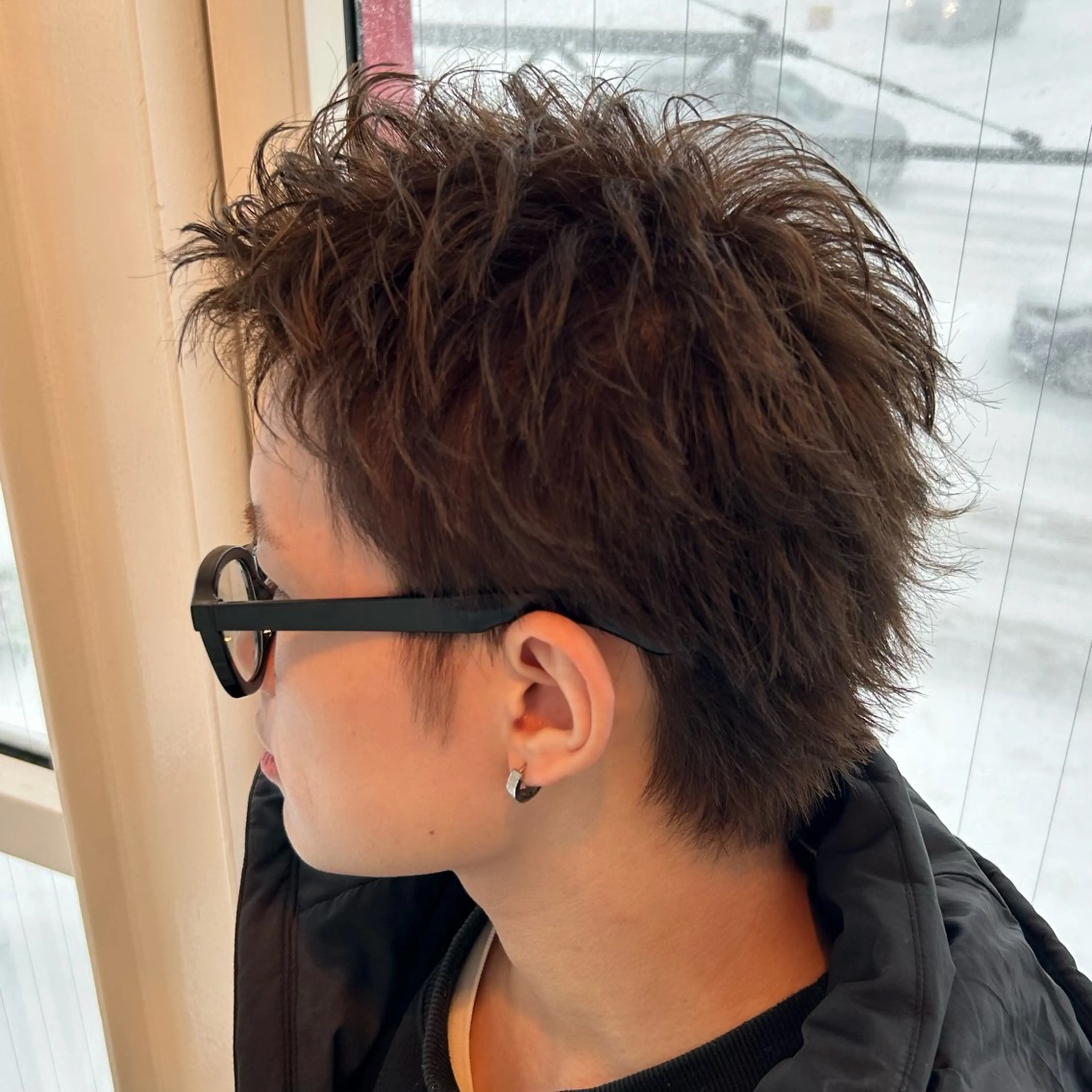 メンズ フェザーパーマ メンズパーマ 波巻きパーマ カット ヘアカラー yori所属・メンズパーマ/メンズ カット/たばたよしきのヘアスタイル