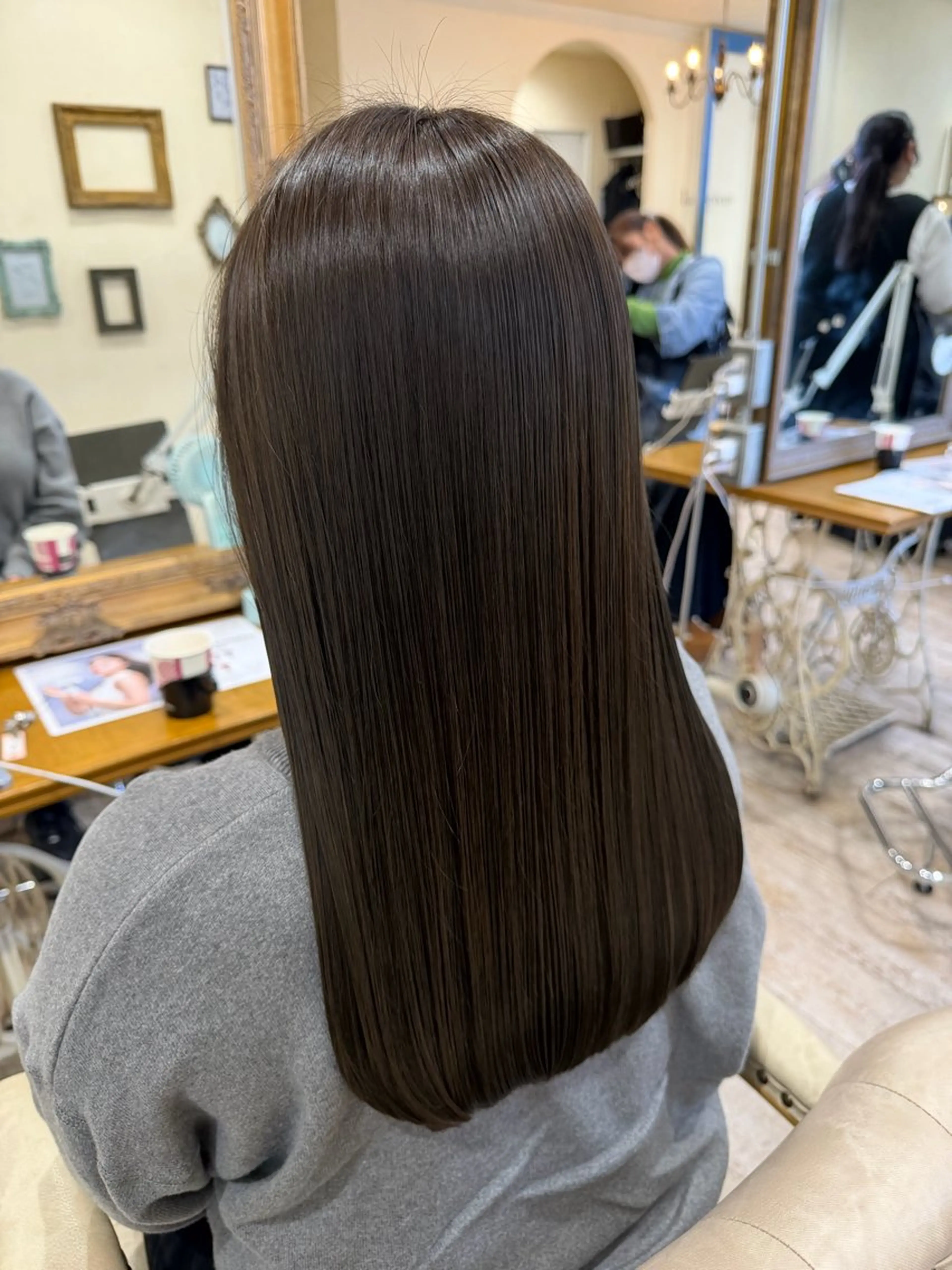 ロング カラー 髪質改善 カット ヘアカラー トリートメント 新越谷noble店長 松本拓也▶◀*.のヘアスタイル