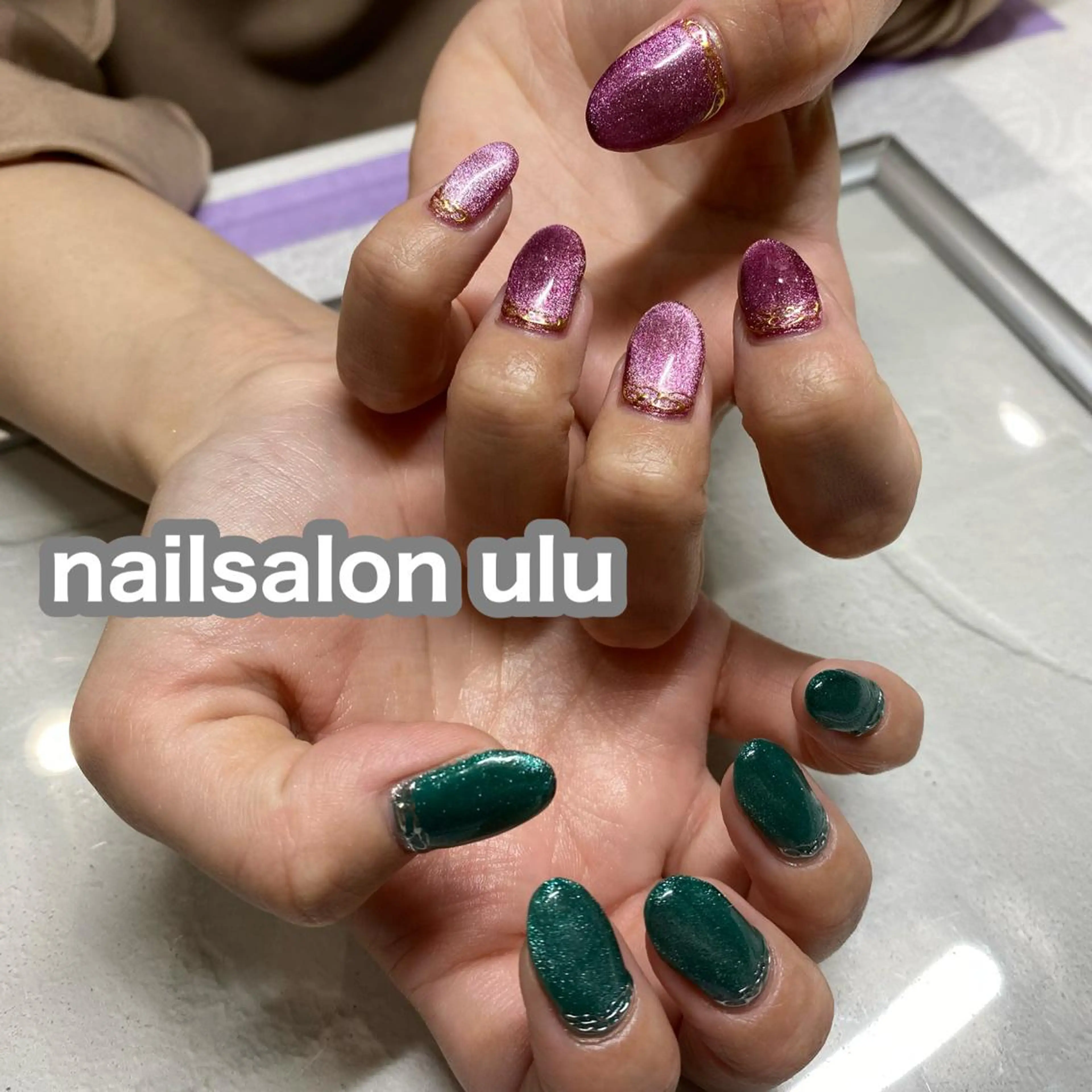 ネイル マグネットネイル nail salon uluのネイルデザイン