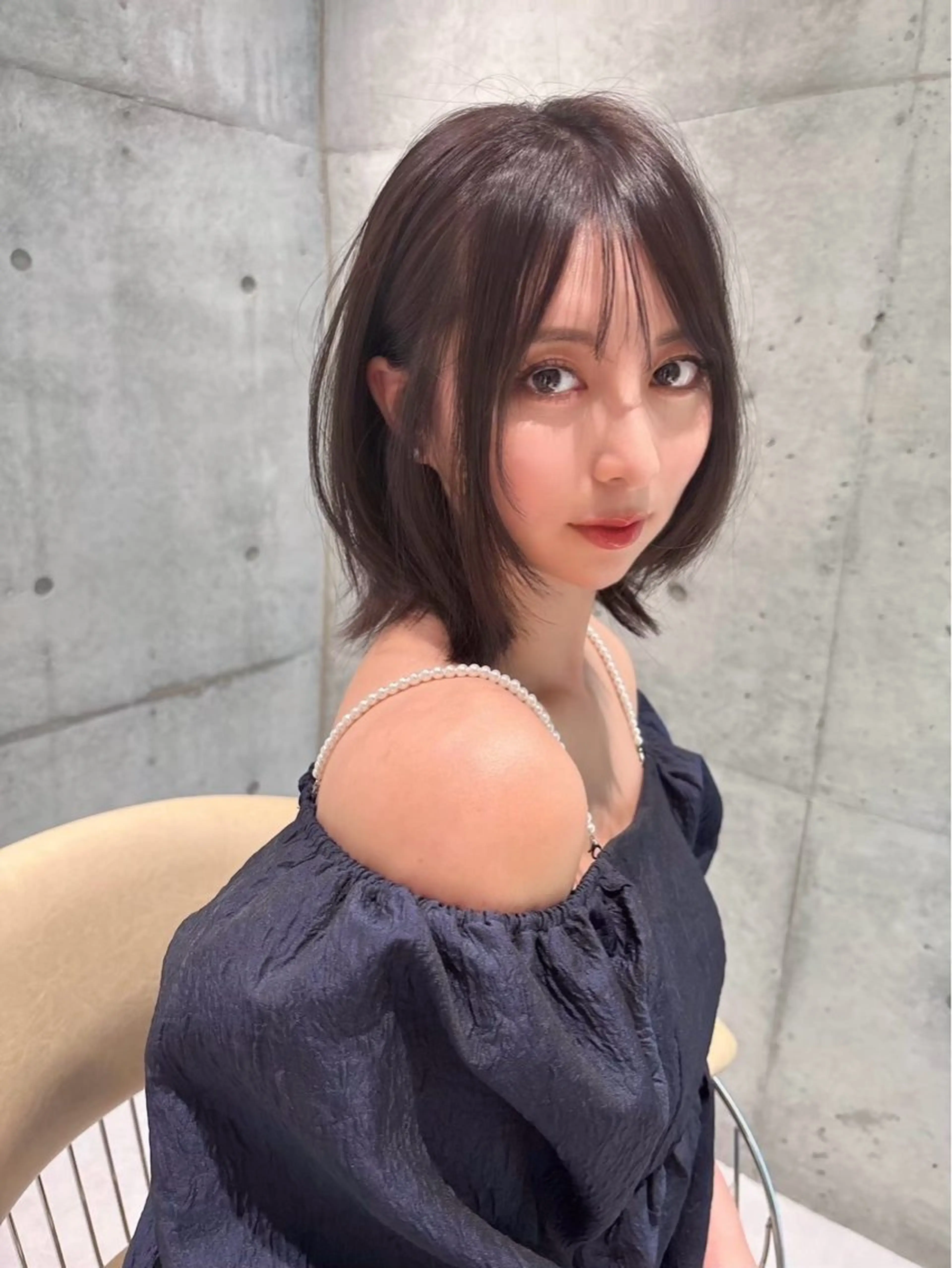 ミディアム カラー カット ヘアカラー トリートメント 🌈Hiroki🌈 福岡の愛され美容師のヘアスタイル