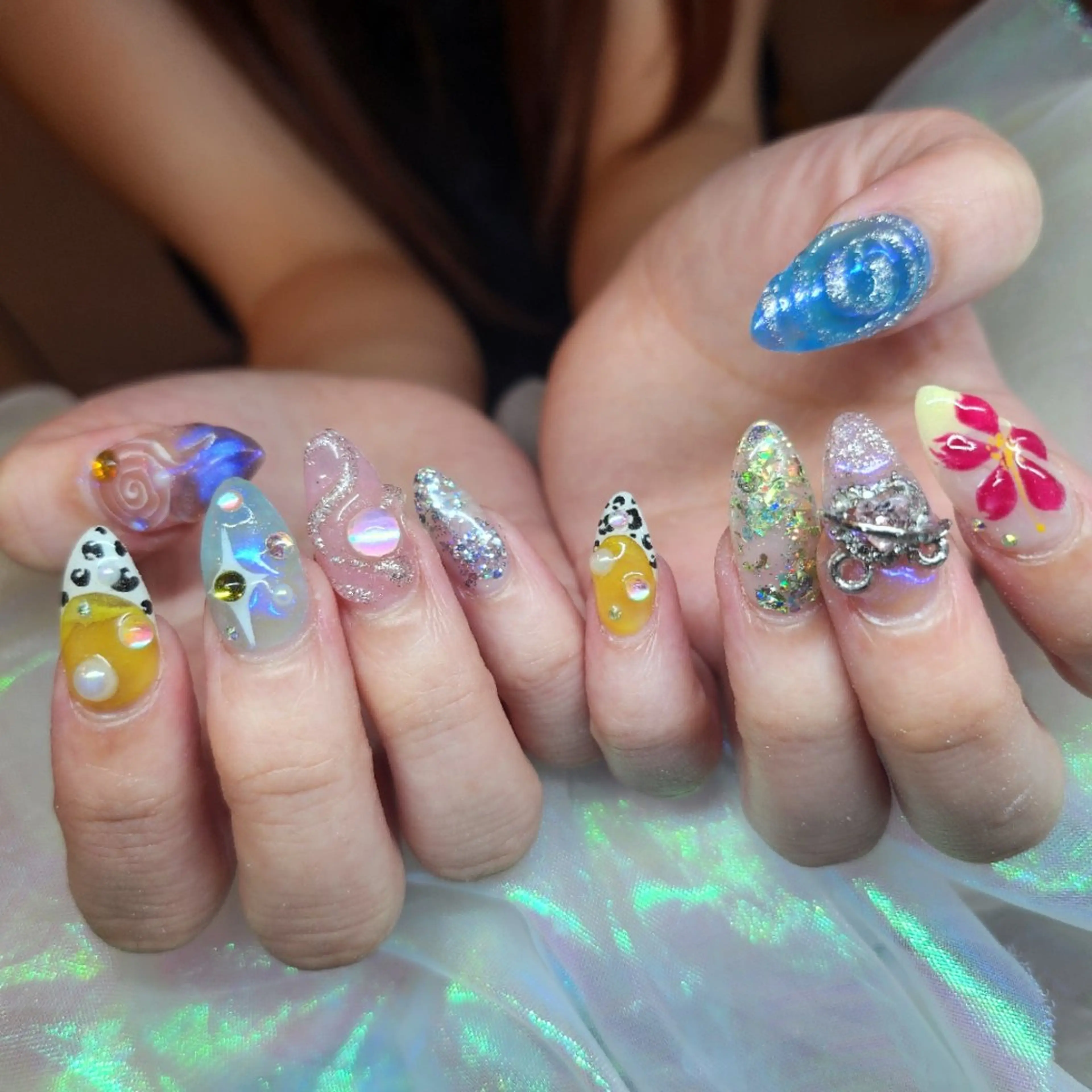 ネイル ハンドネイル 💜bora .のネイルデザイン