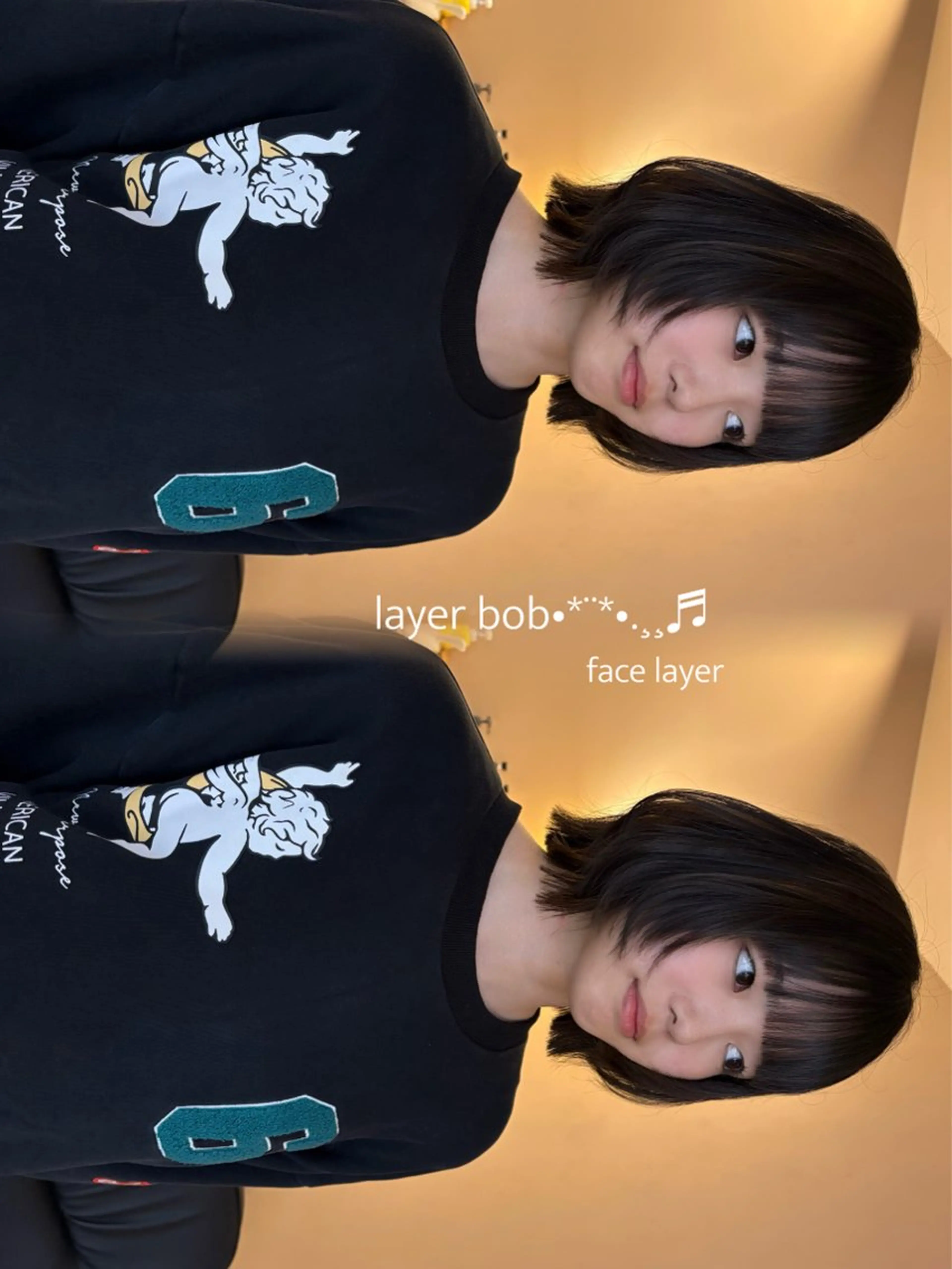 ショート ボブ 顔周りカット レイヤーカット 小顔カット カット メンズモデル募集中 YOKE reinaのヘアスタイル