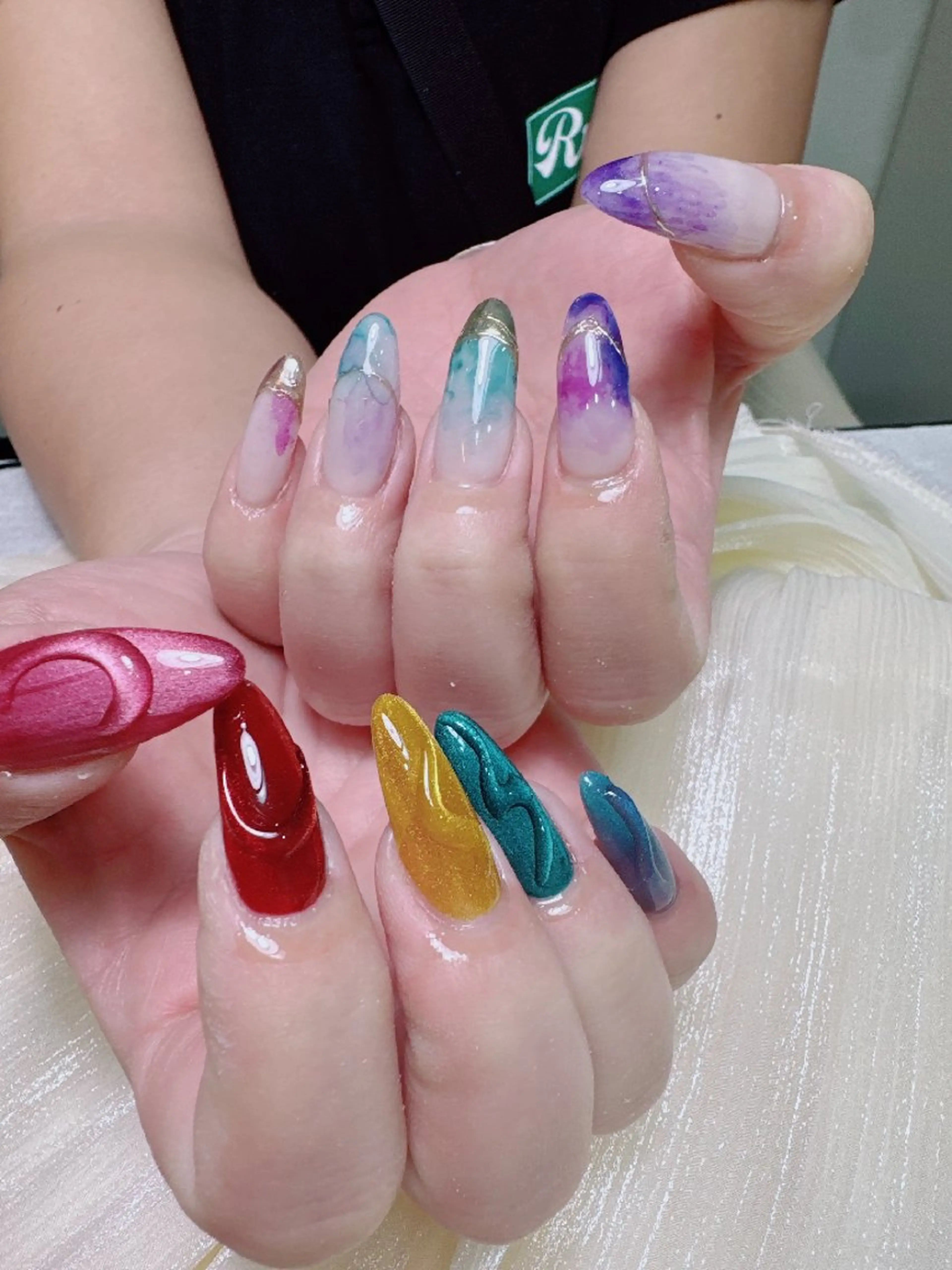 ネイル 長さ出し ニュアンスネイル ネイルチップ ハンドネイル sakii_nail 池袋のネイルデザイン