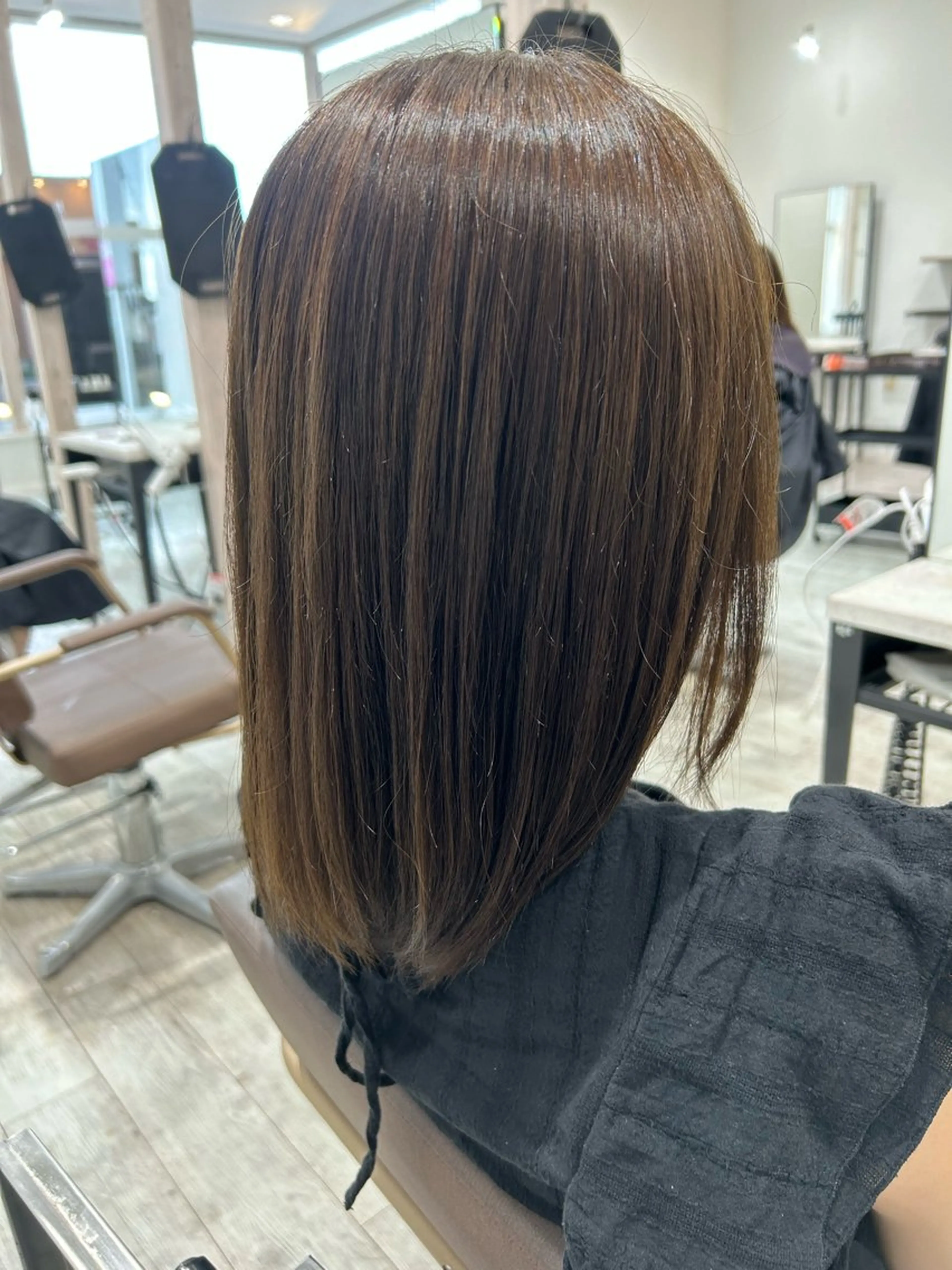 ミディアム カラー カット ヘアカラー トリートメント Ayano 🫧のヘアスタイル