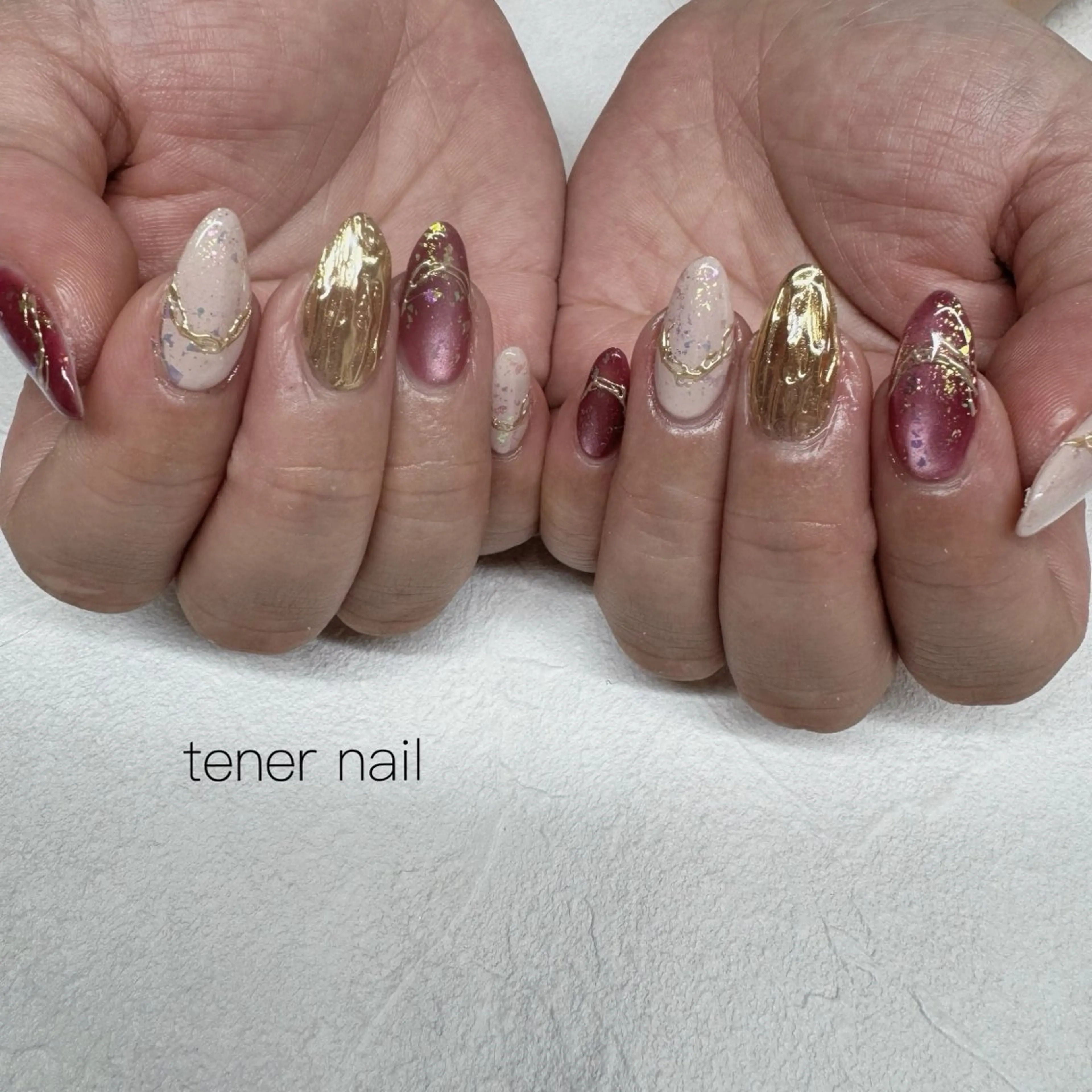 ネイル ミラーネイル ニュアンスネイル ハンドネイル tener  nail  テネルネイル所属・テネルネイル tener nailのネイルデザイン