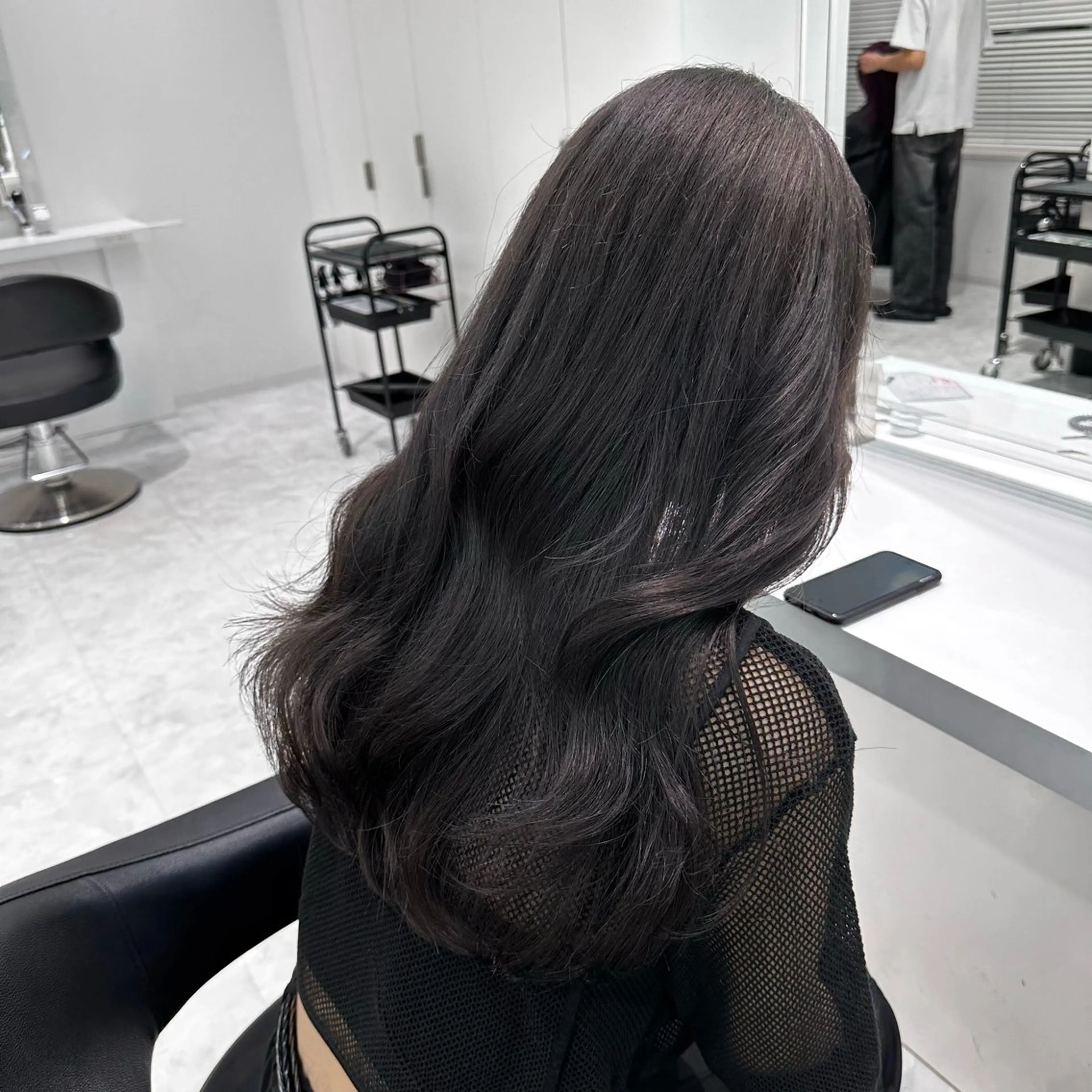 セミロング カラー カット ヘアカラー トリートメント ヘッドスパ ヘアセット ♡上品韓国髪♡ブラ ウン/SAYATOのヘアスタイル