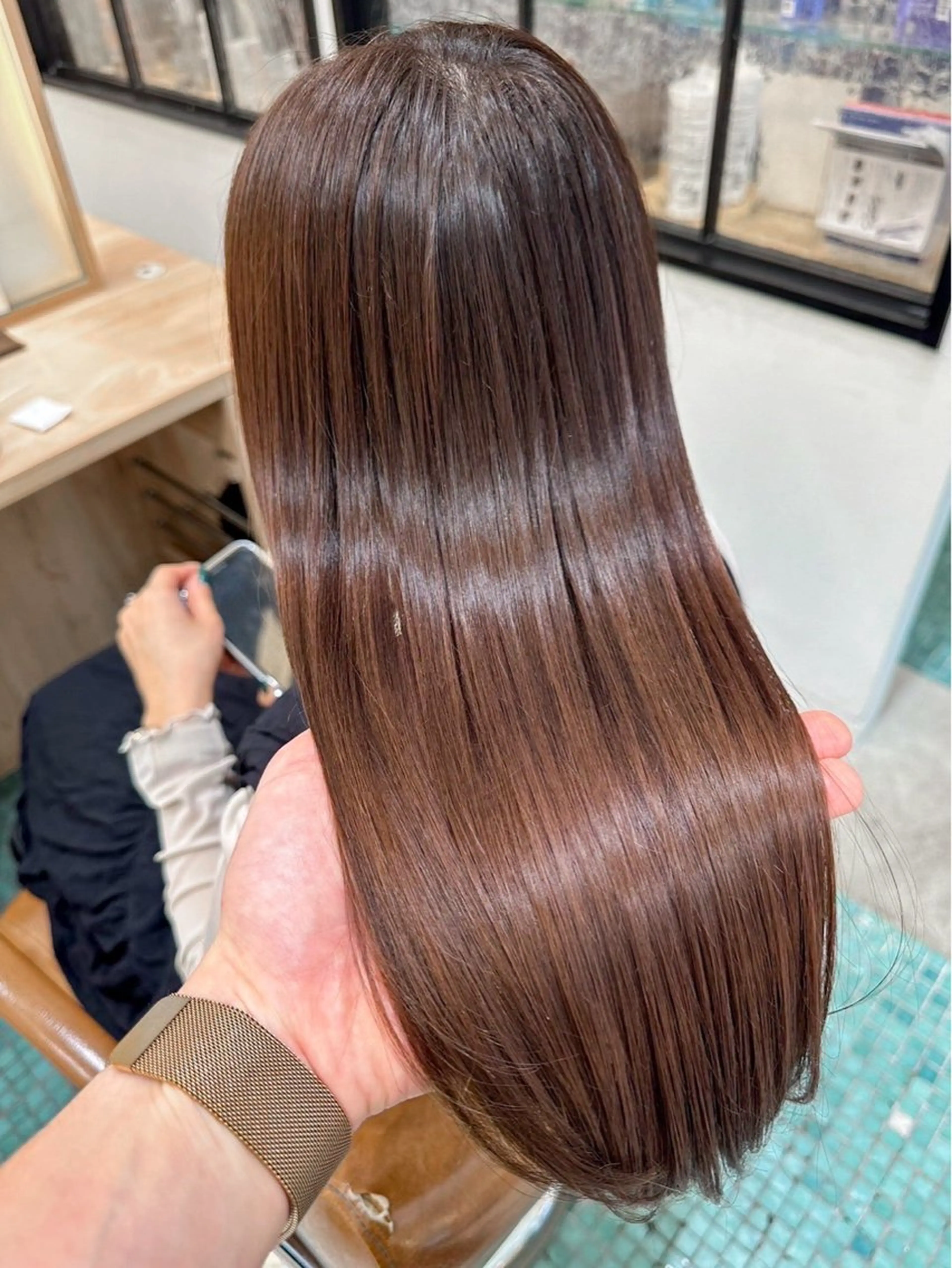 ロング 縮毛矯正 トリートメント 撮影モデル様募集 直樹のヘアスタイル