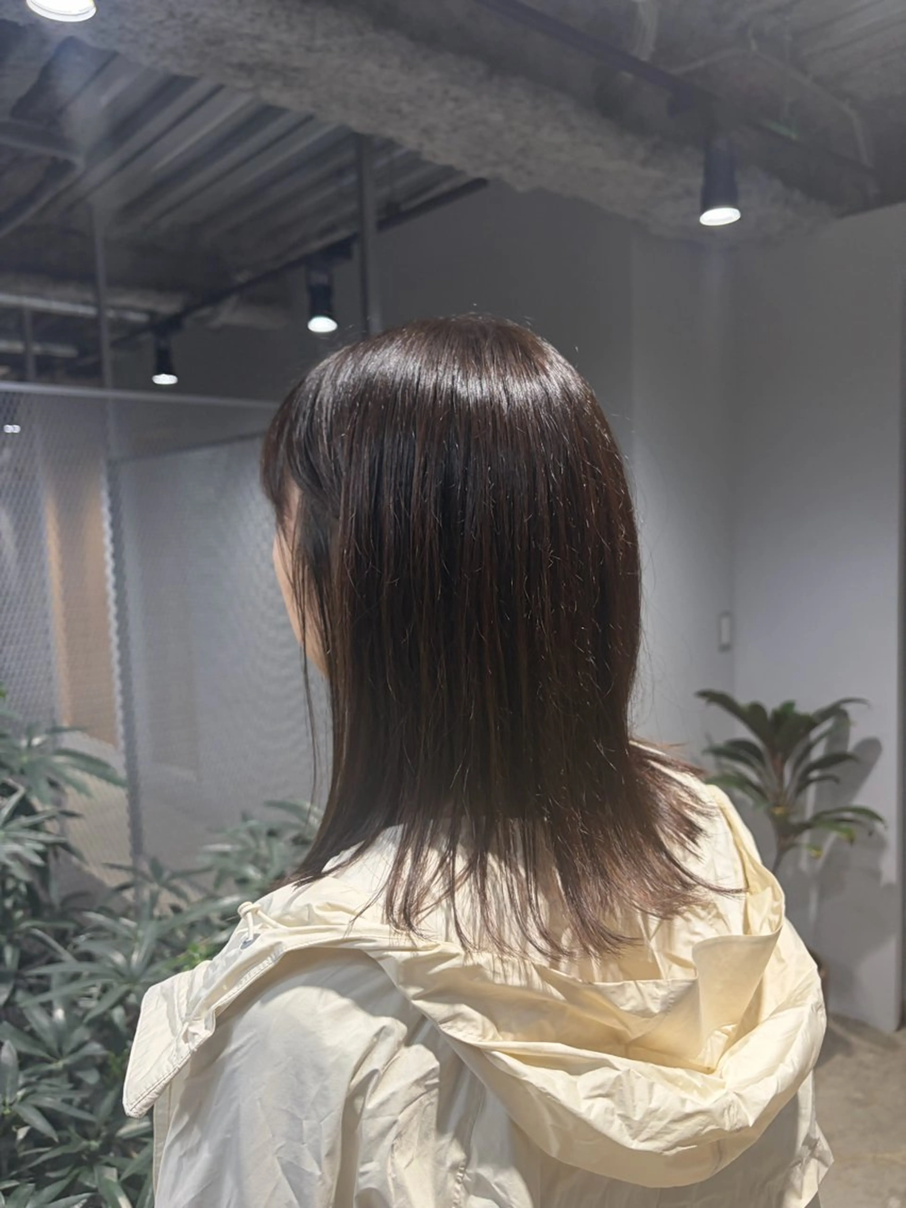 ミディアム カラー ヘアカラー トリートメント ナチュラルカラー ブリーチなし　あんりのヘアスタイル