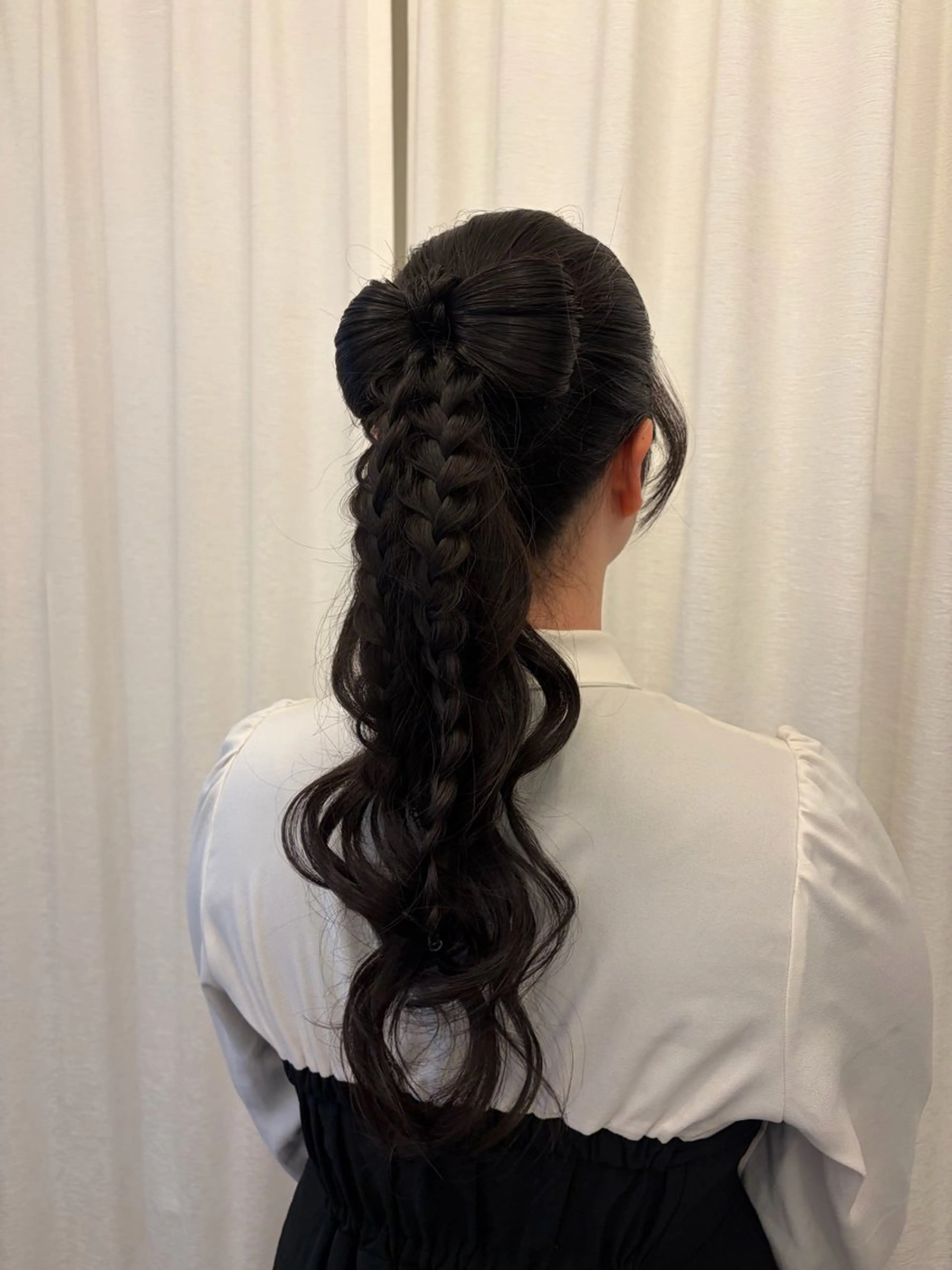 ロング カラー ヘアアレンジ ポニーテール 韓国風ヘア ヘアセット saya🍀/透明感 カラー/ヘアセットのヘアスタイル