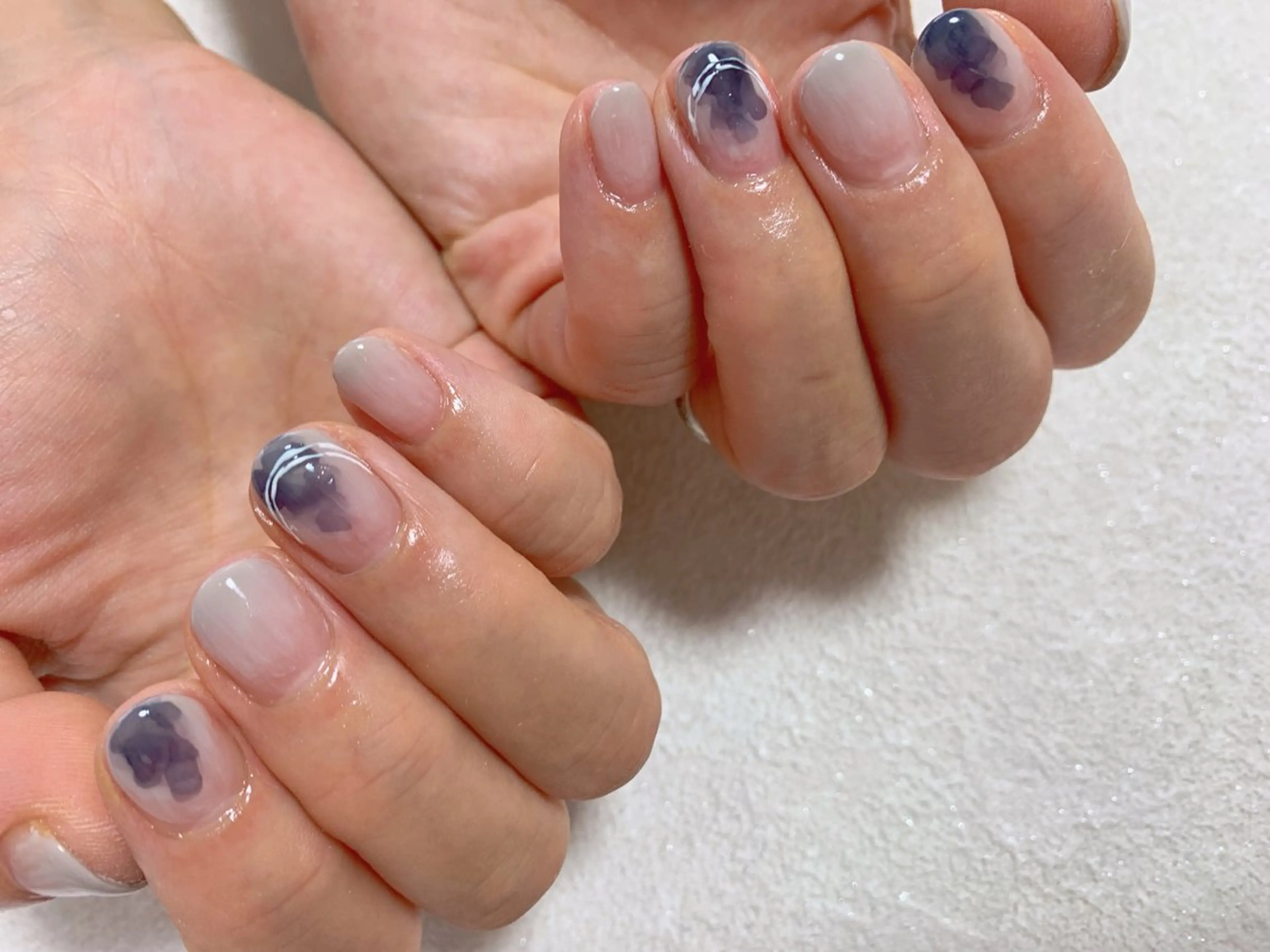 ネイル ジェルネイル 韓国ネイル メンズネイル ニュアンスネイル パラジェル kiki nail たまプラーザのネイルデザイン