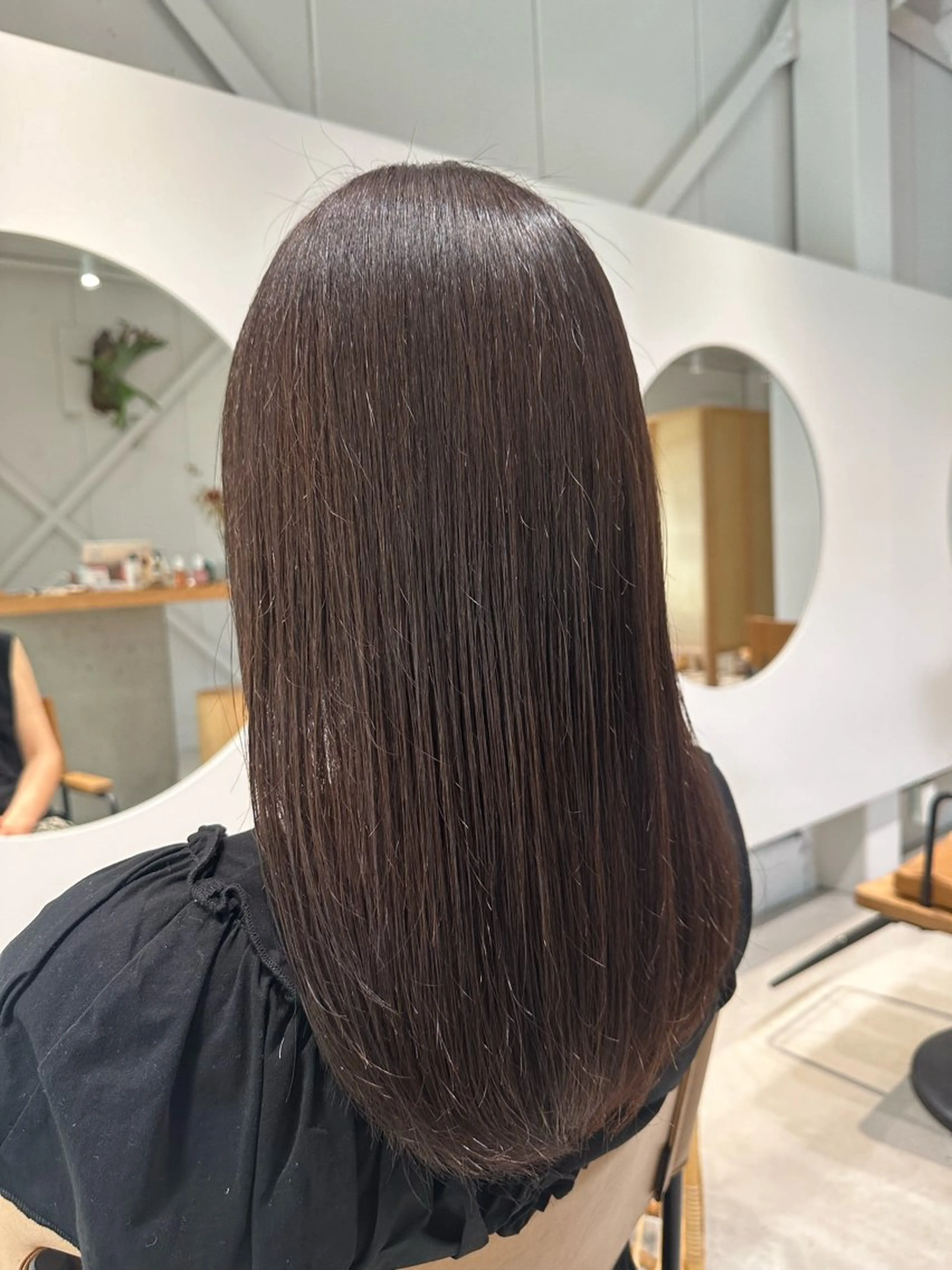 ロング カラー 野中 久美子のヘアスタイル