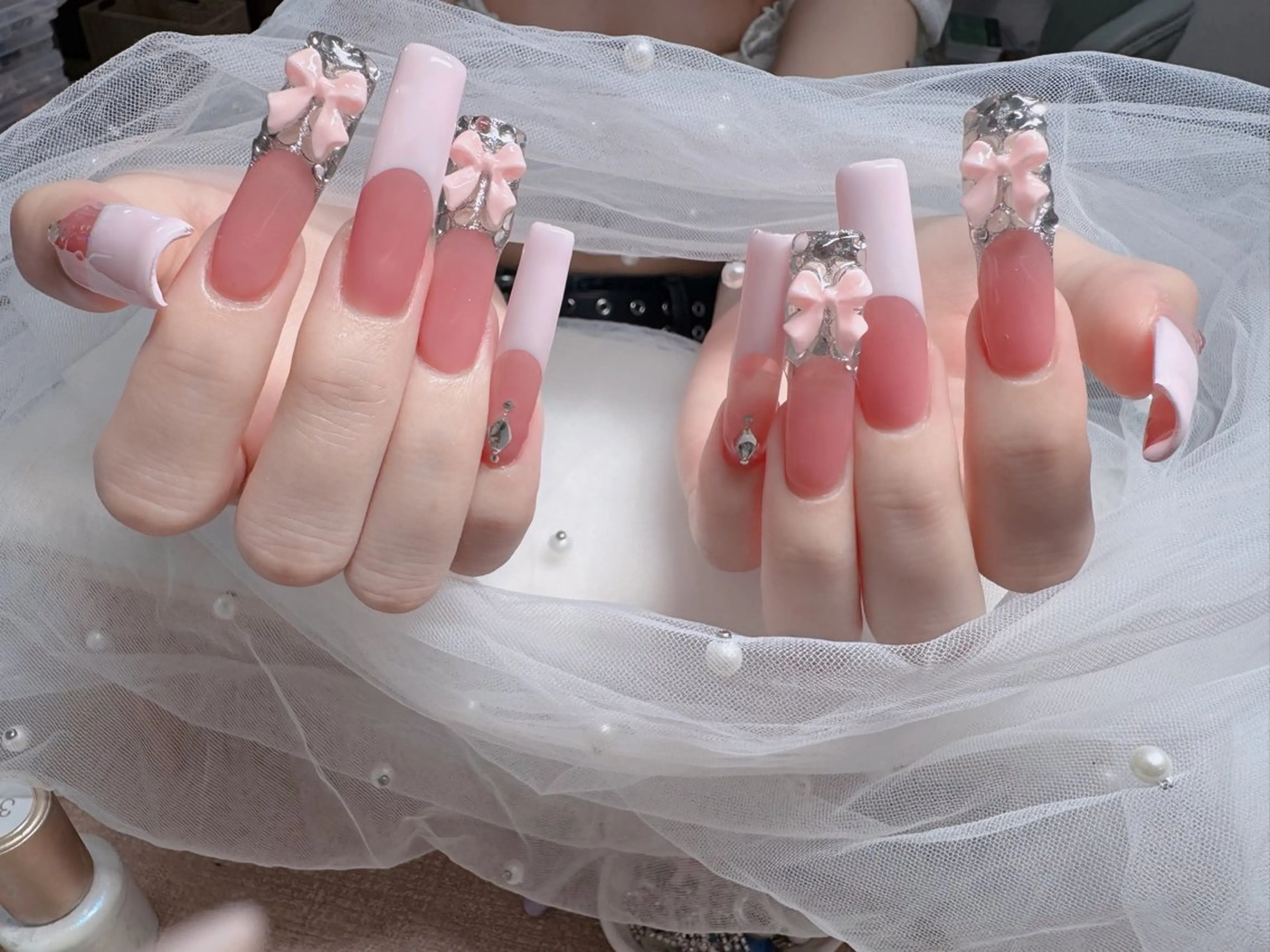 ネイル アートネイル 成人式 ジェルネイル ニュアンスネイル 夏ネイル ハンドネイル neco H.babynailのネイルデザイン