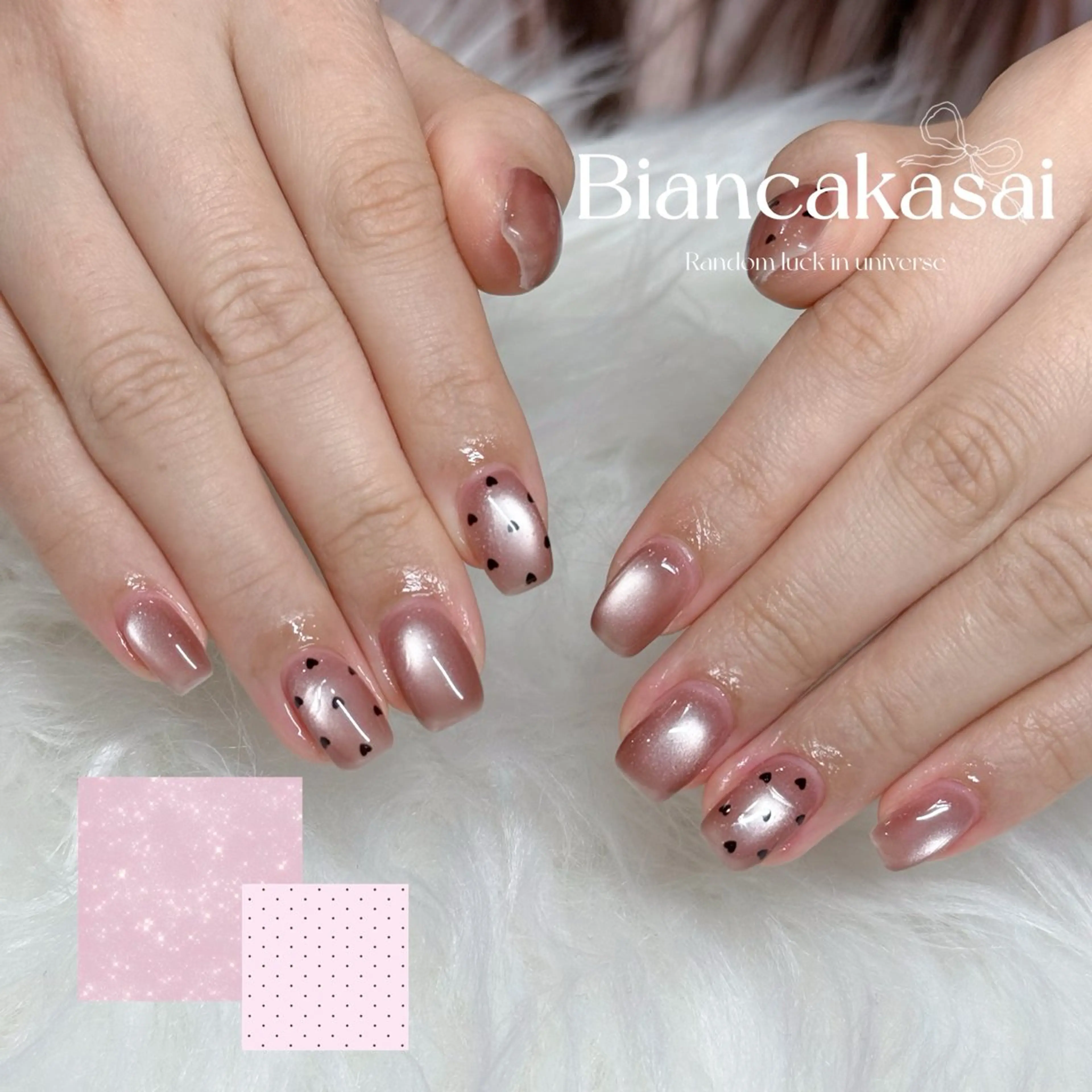 ネイル ドット ハンドネイル Bianca葛西 Hinano🩶のネイルデザイン