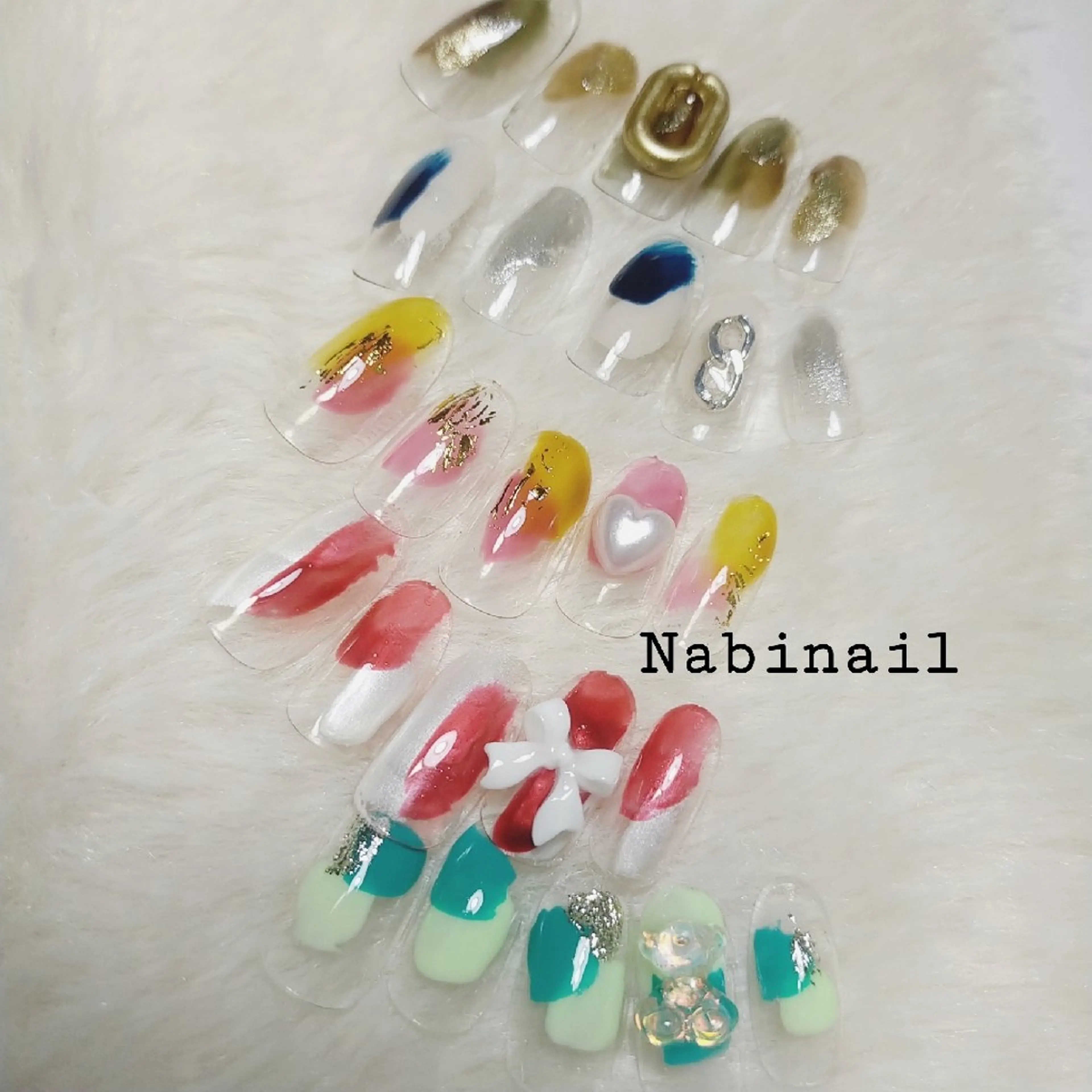 ネイル クリアネイル ハンドネイル 西日暮里 Nabinailのネイルデザイン