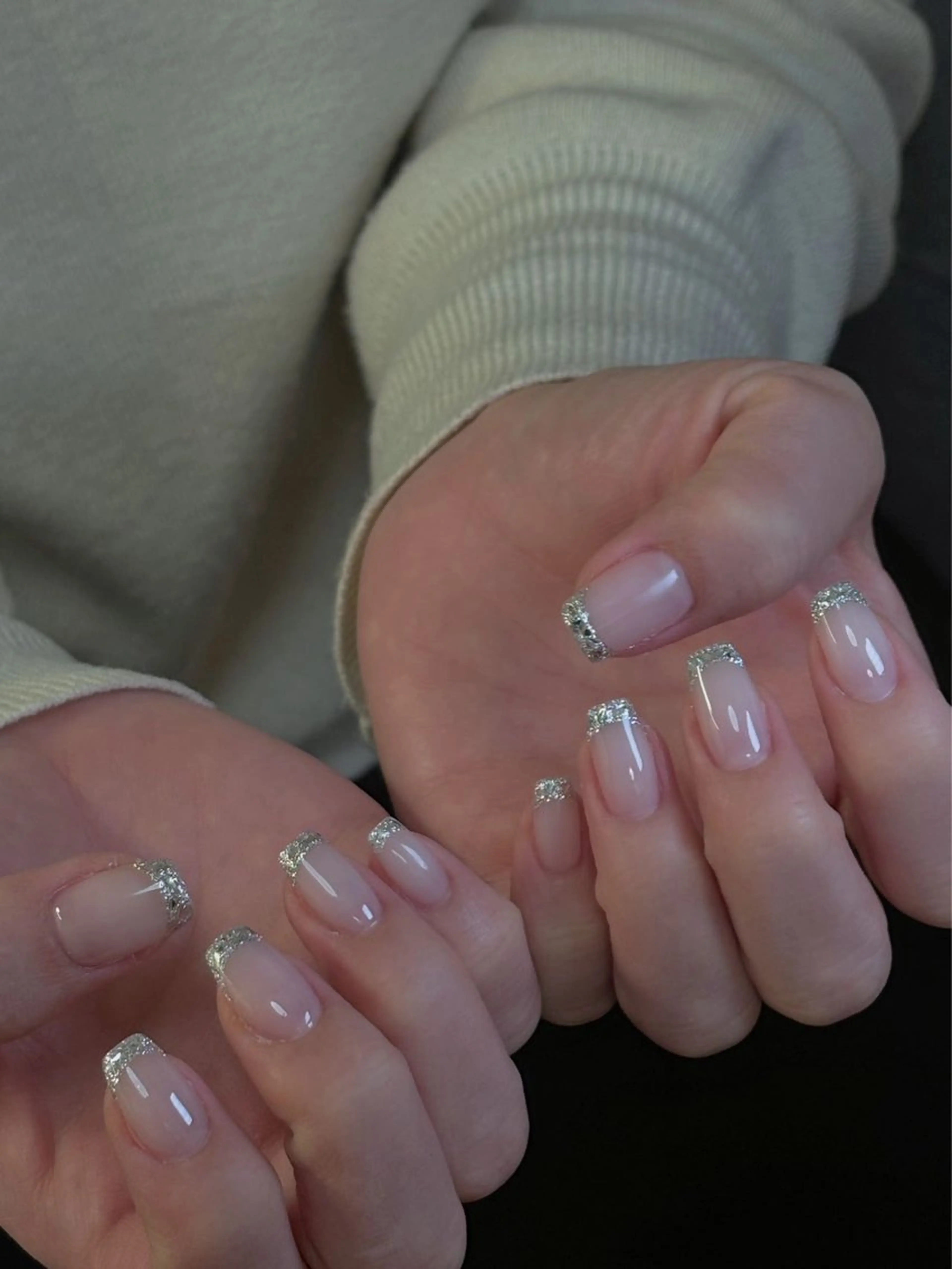 ミディアム めぐみのネイルサロン スタッフ練習のネイルデザイン