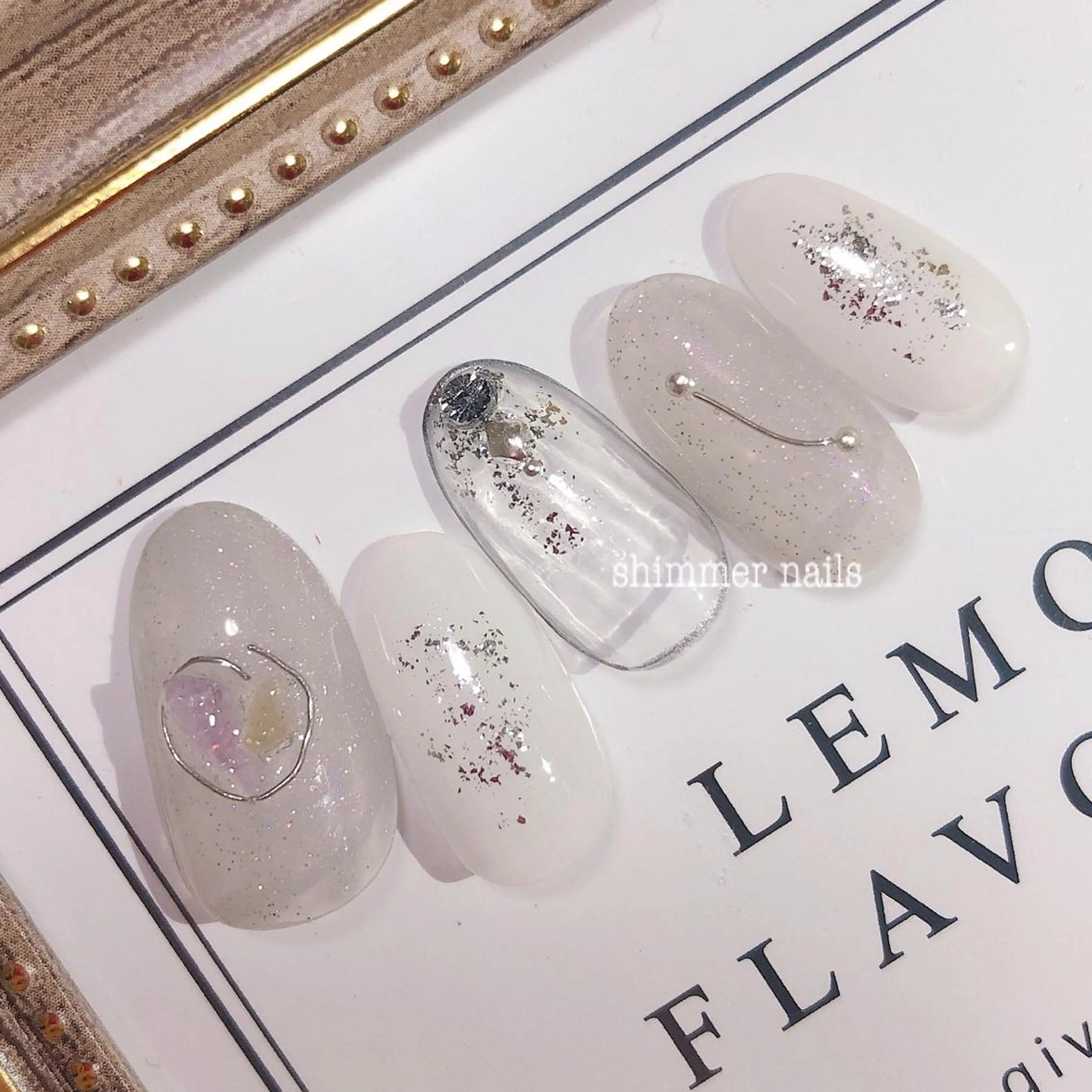 ネイル フットネイル shimmer nailsのネイルデザイン