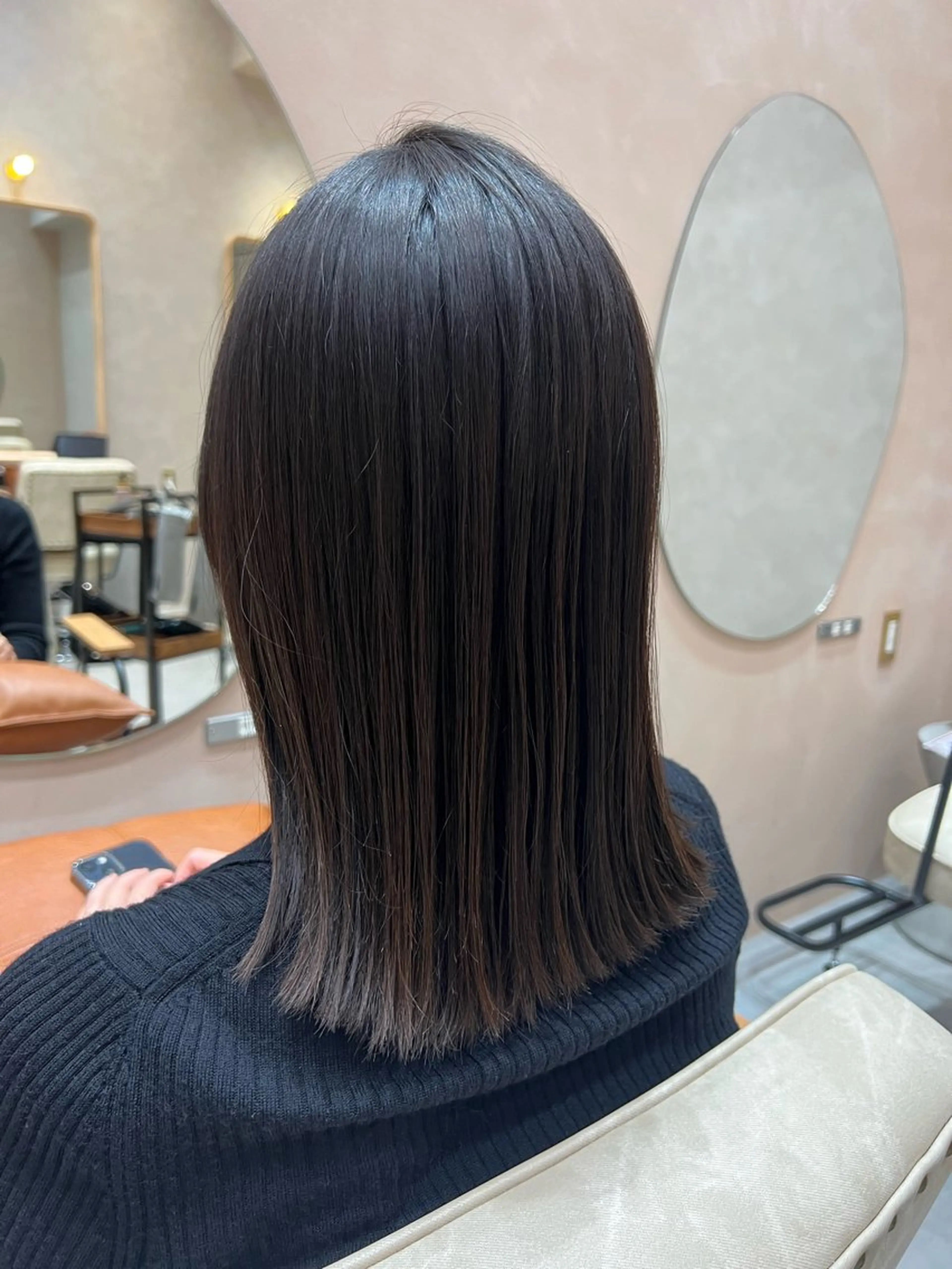 ミディアム カラー 透明感/ベージュ /kazui🐈のヘアスタイル