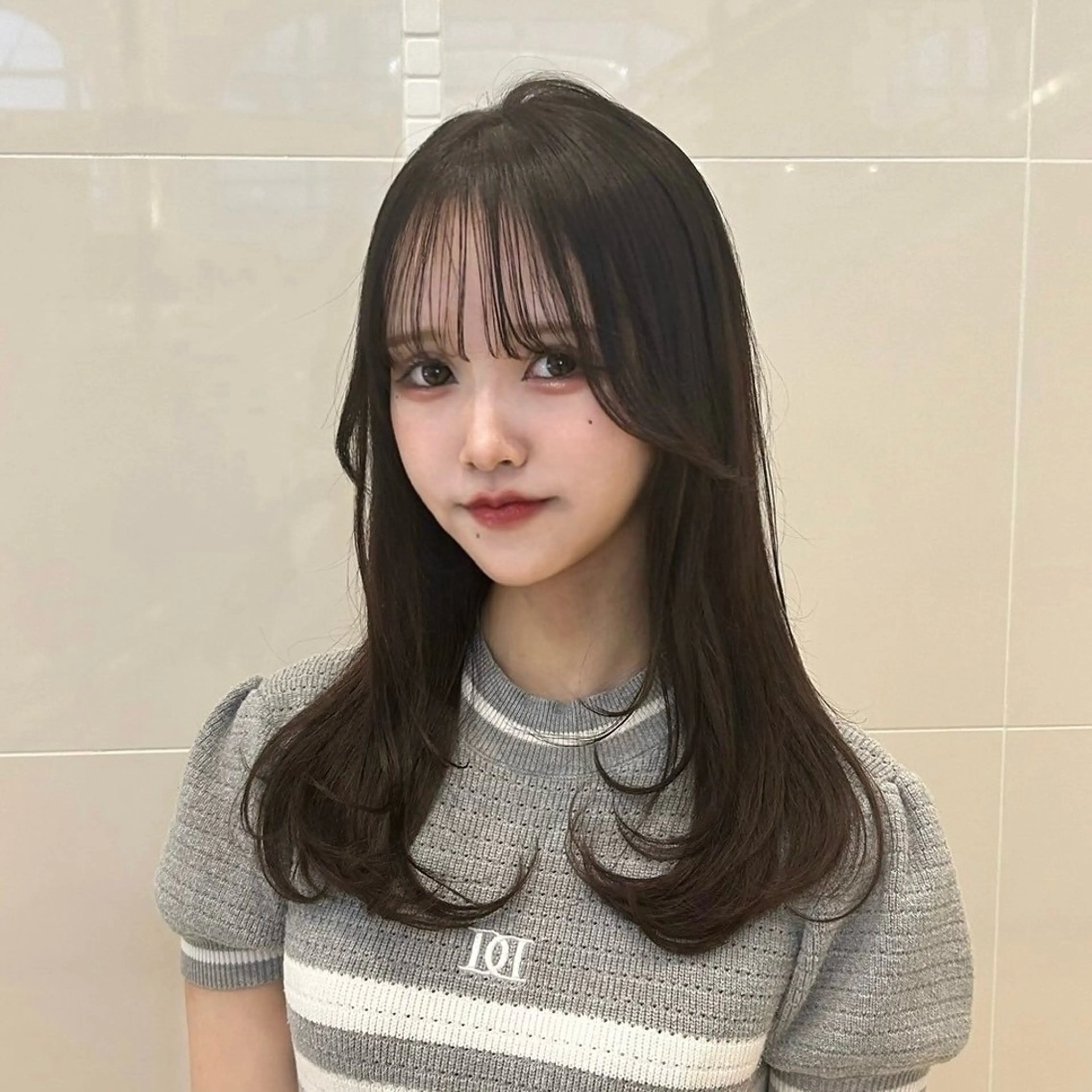 セミロング カット ヘアカラー トリートメント fosta 女性専用サロン所属・moe🎀 透明感♡似合わせのヘアスタイル