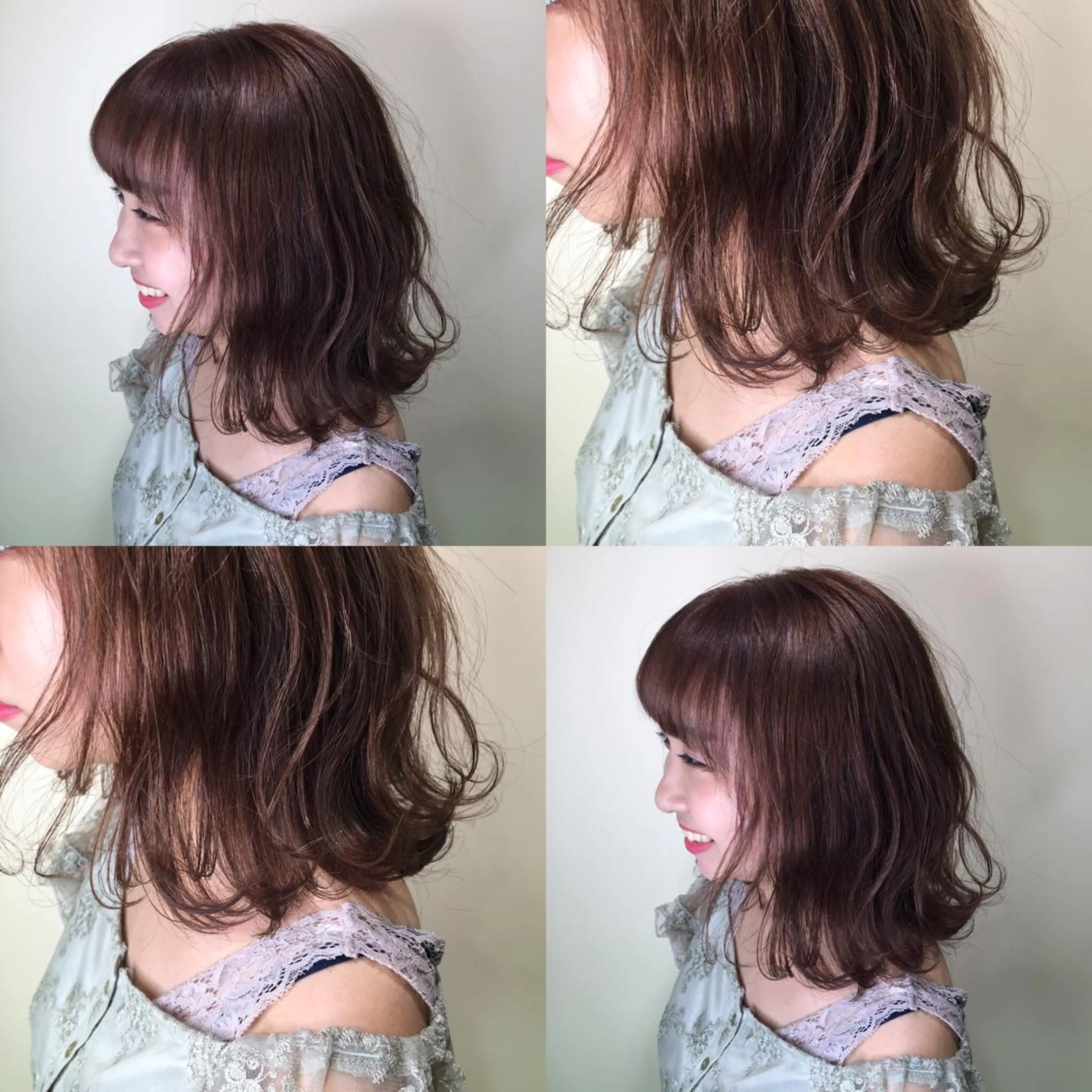 セミロング カラー ベージュカラー ブラウンカラー ブラウンベージュ 透明感カラー ヘアカラー トリートメント ヘアセット Happiness所属・🌻Insta指名 NO.1🌻Shoのヘアスタイル