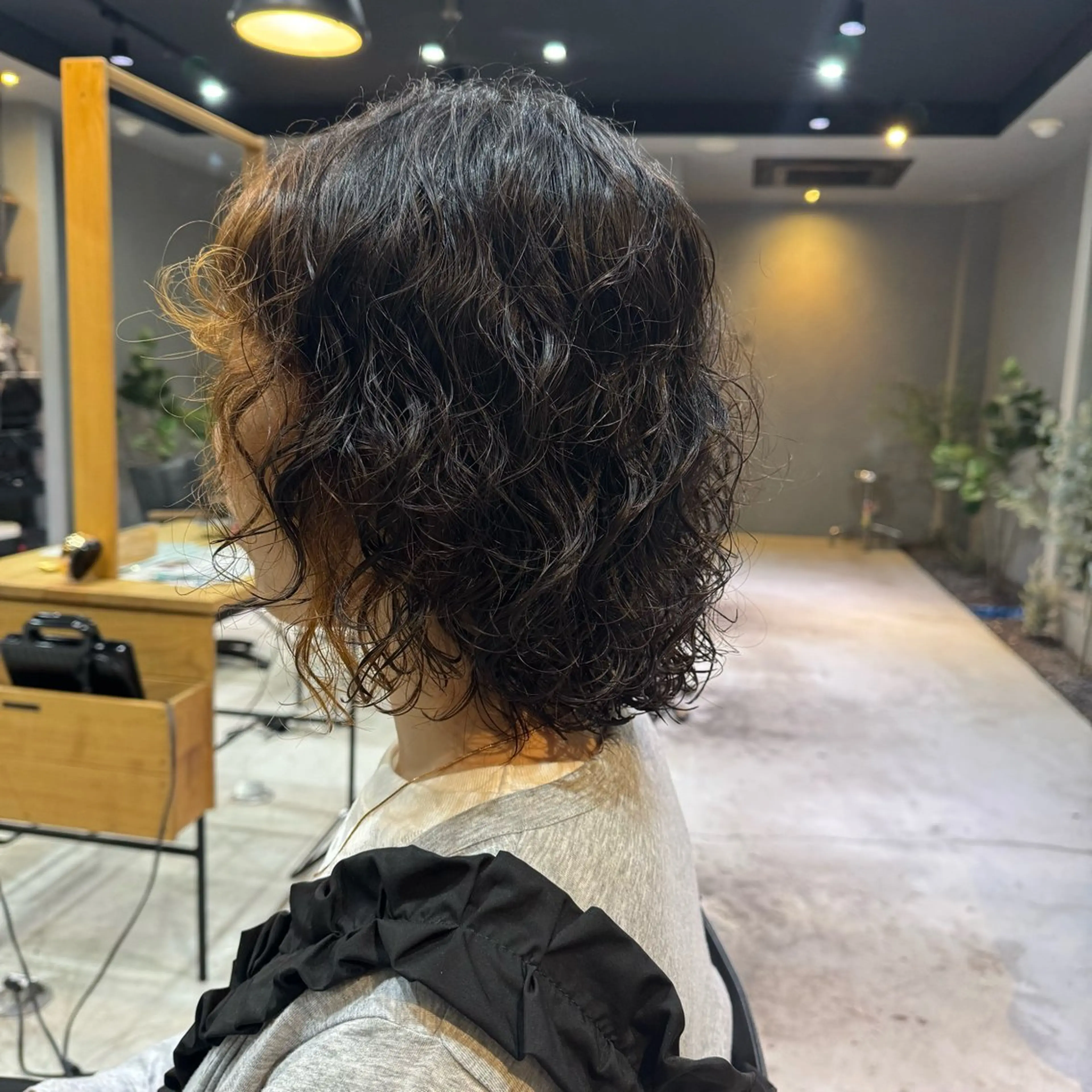 ミディアム パーマ ボブ カット パーマ カラー/ 髪質改善/新吾ありさのヘアスタイル