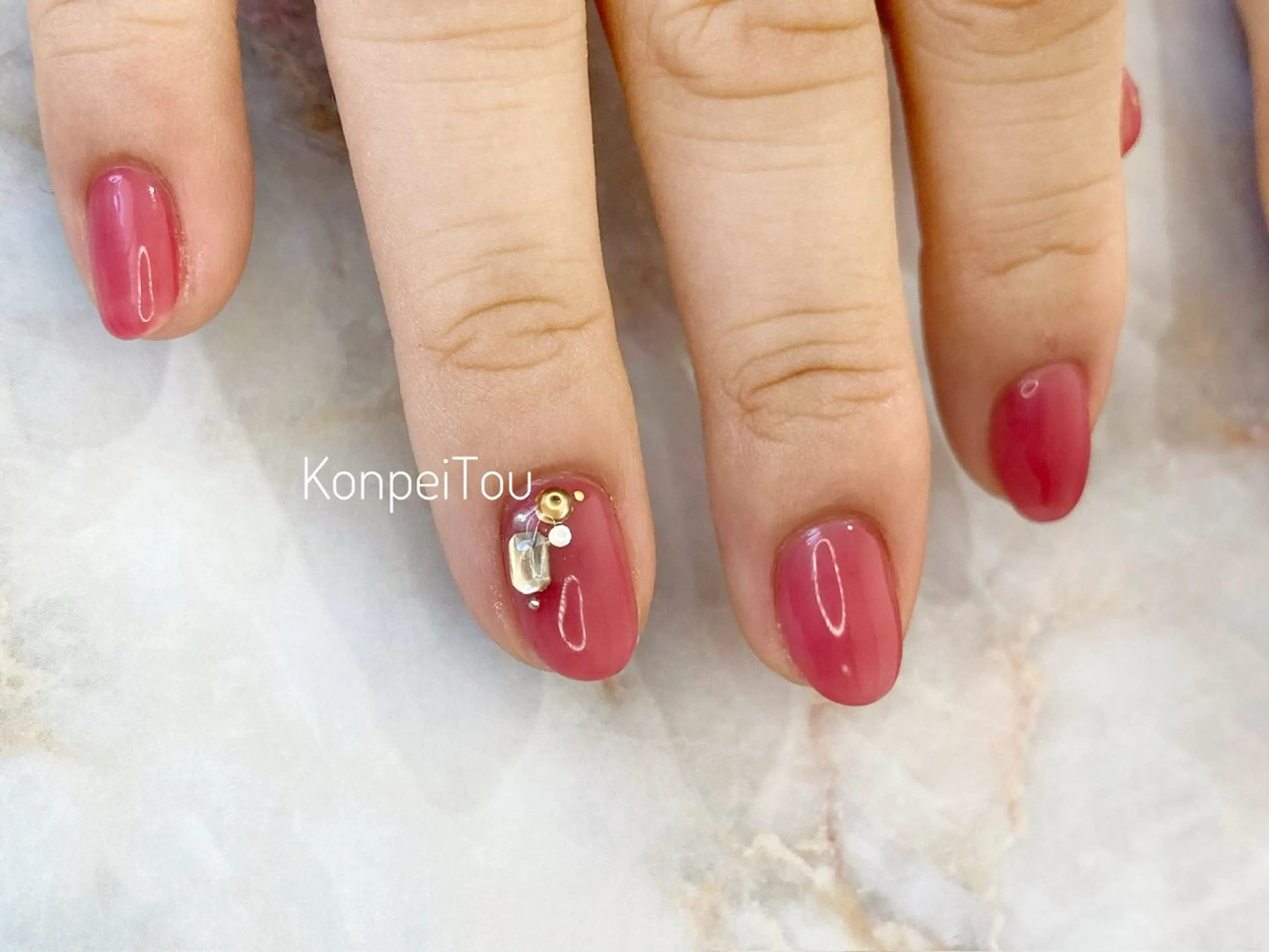 ネイル ハンドネイル おうちのネイルサロン konpeiTou〜こんぺいとう〜所属・おうちのネイルサロン KonpeiTouのネイルデザイン