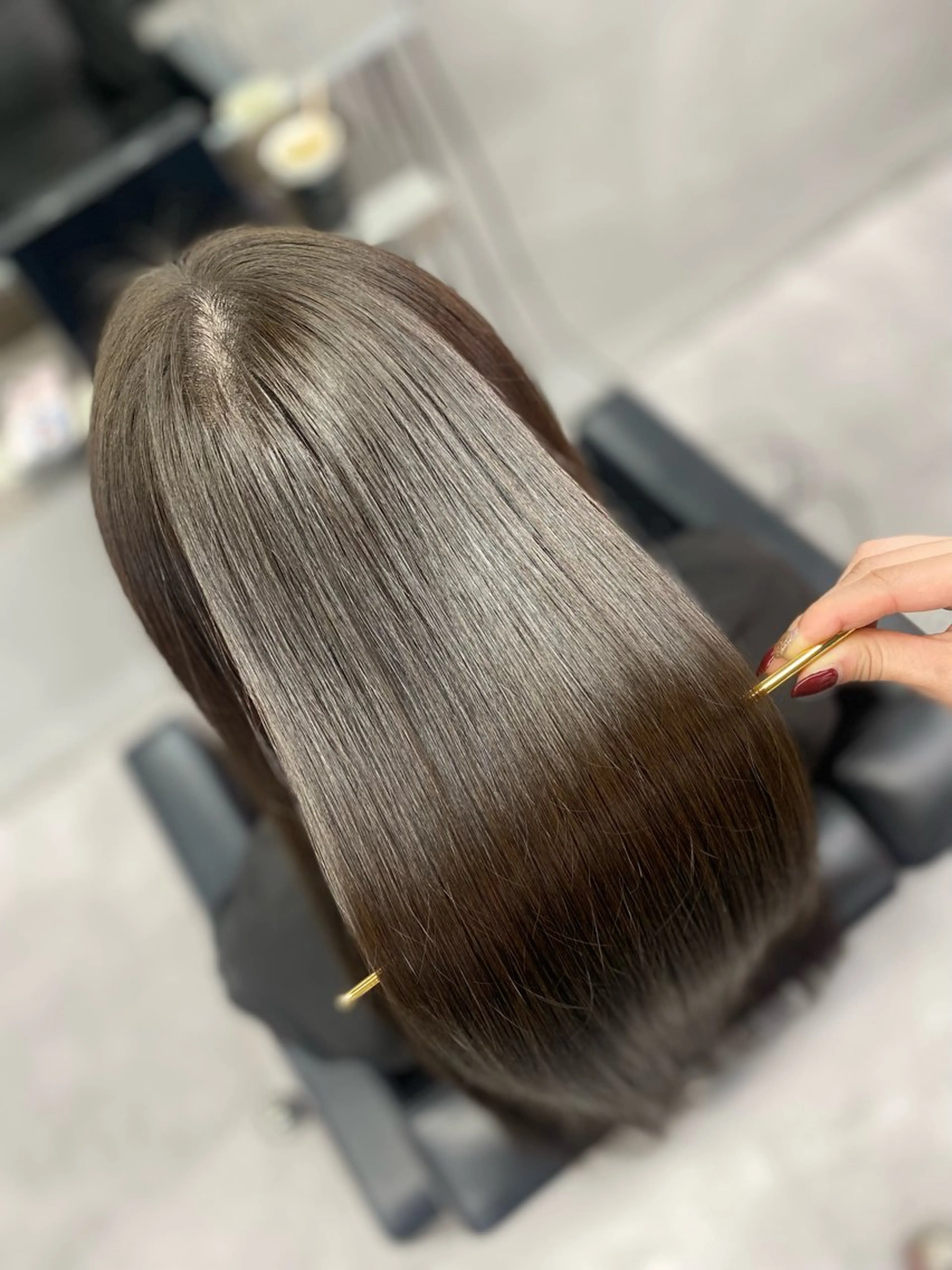 ロング 髪質改善 カット ヘアカラー トリートメント 艶髪/縮毛矯正 🫧辻野海羽のヘアスタイル