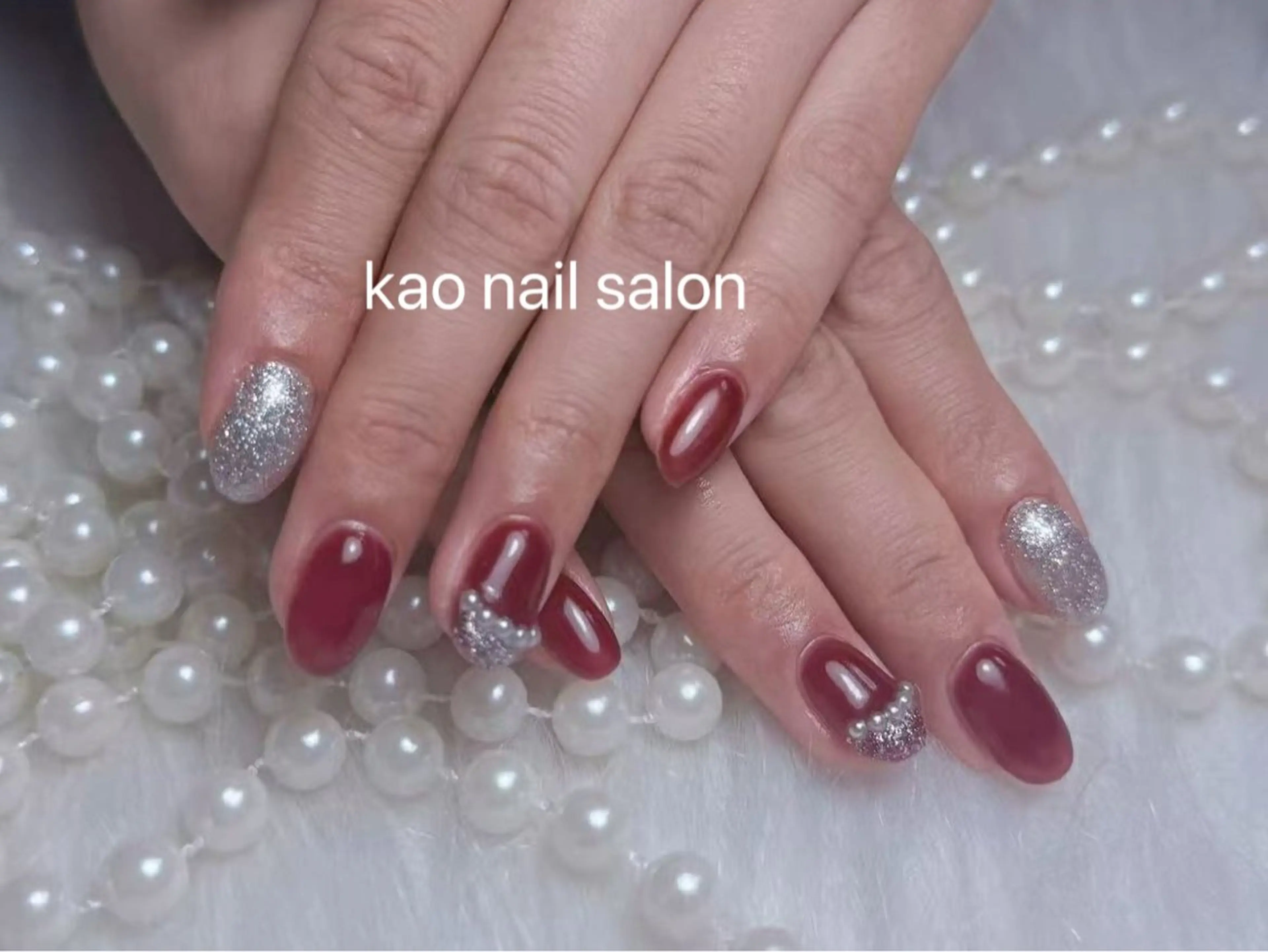 ネイル ハンドネイル kao nail マグネット/長さだしのネイルデザイン