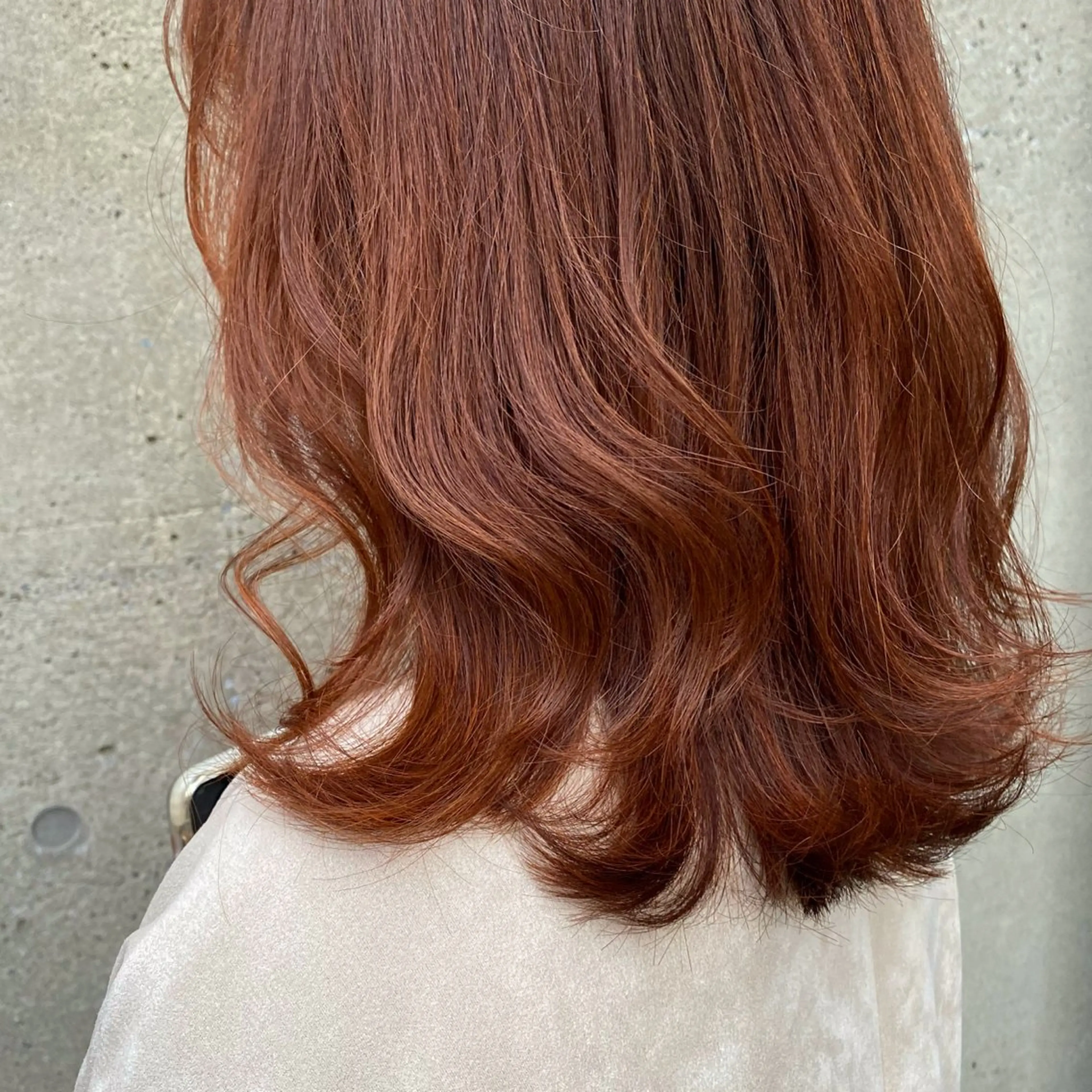 ミディアム カラー オレンジ 透明感/艶髪/ 🌷mihiro🌷のヘアスタイル