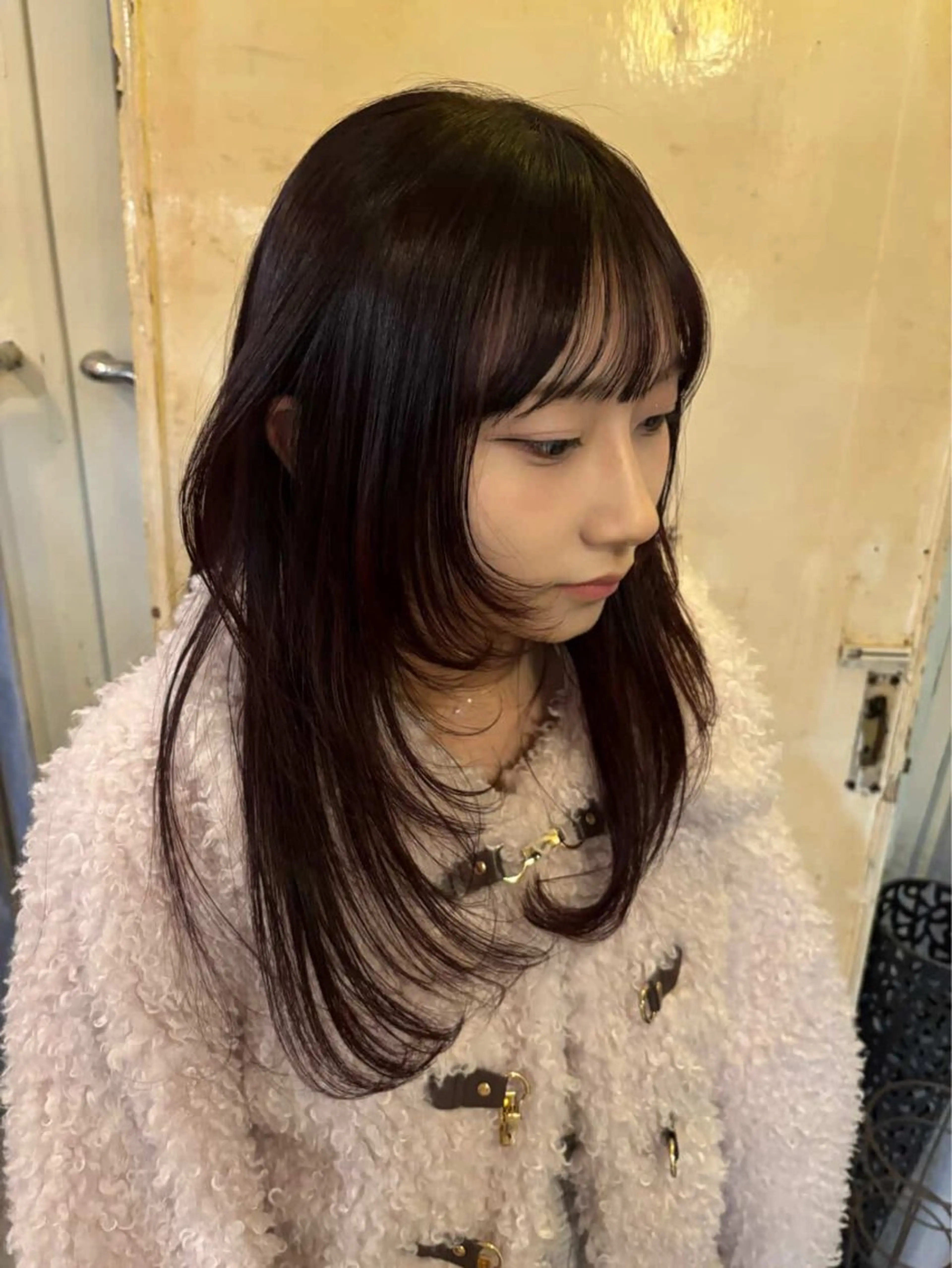 ロング カット ヘアカラー ヒラカホ/ ブリーチ/似合わせのヘアスタイル