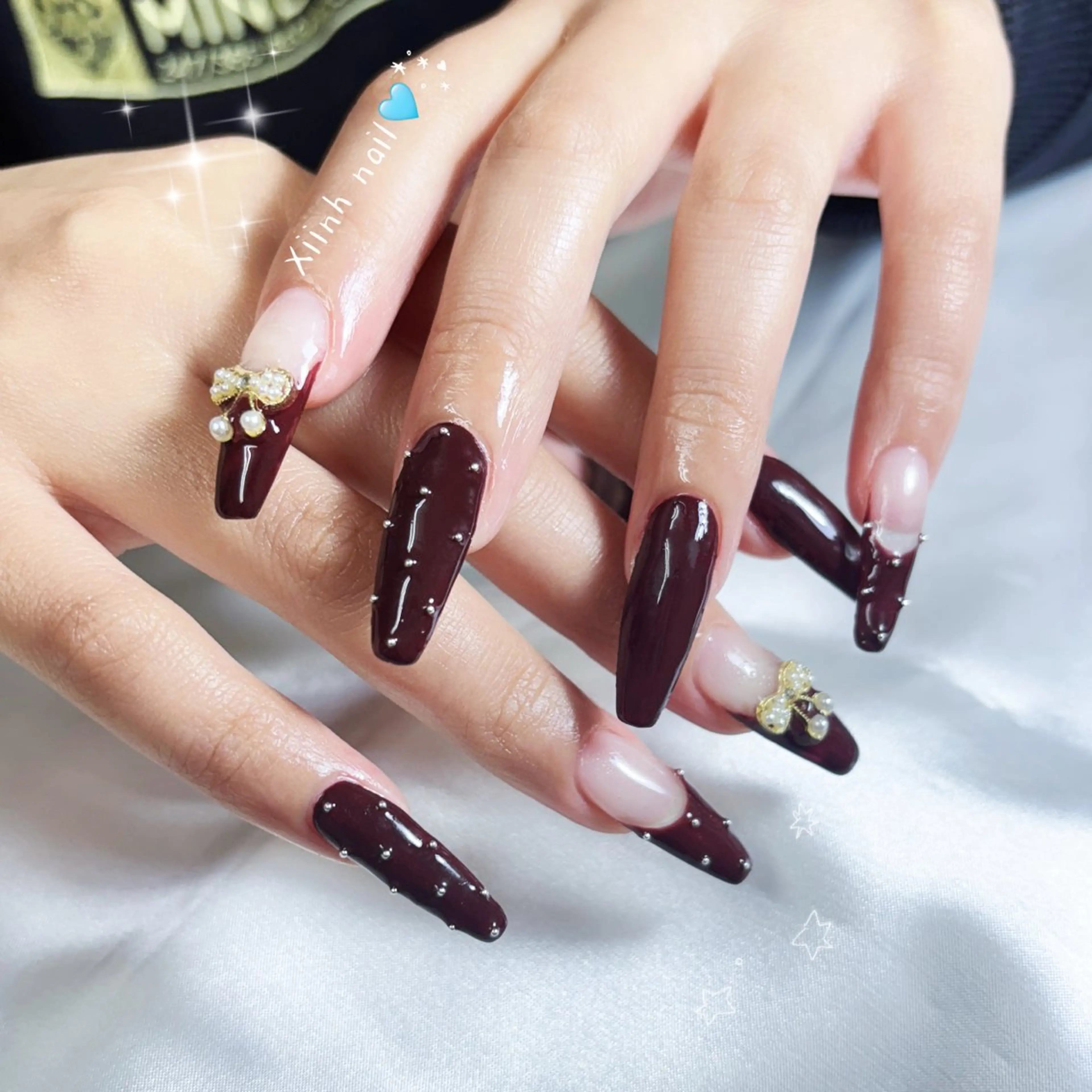 ネイル チークネイル 桜ネイル 長さ出し フットネイル ジェルネイル ハンドネイル XIINH NAIL SALONのネイルデザイン
