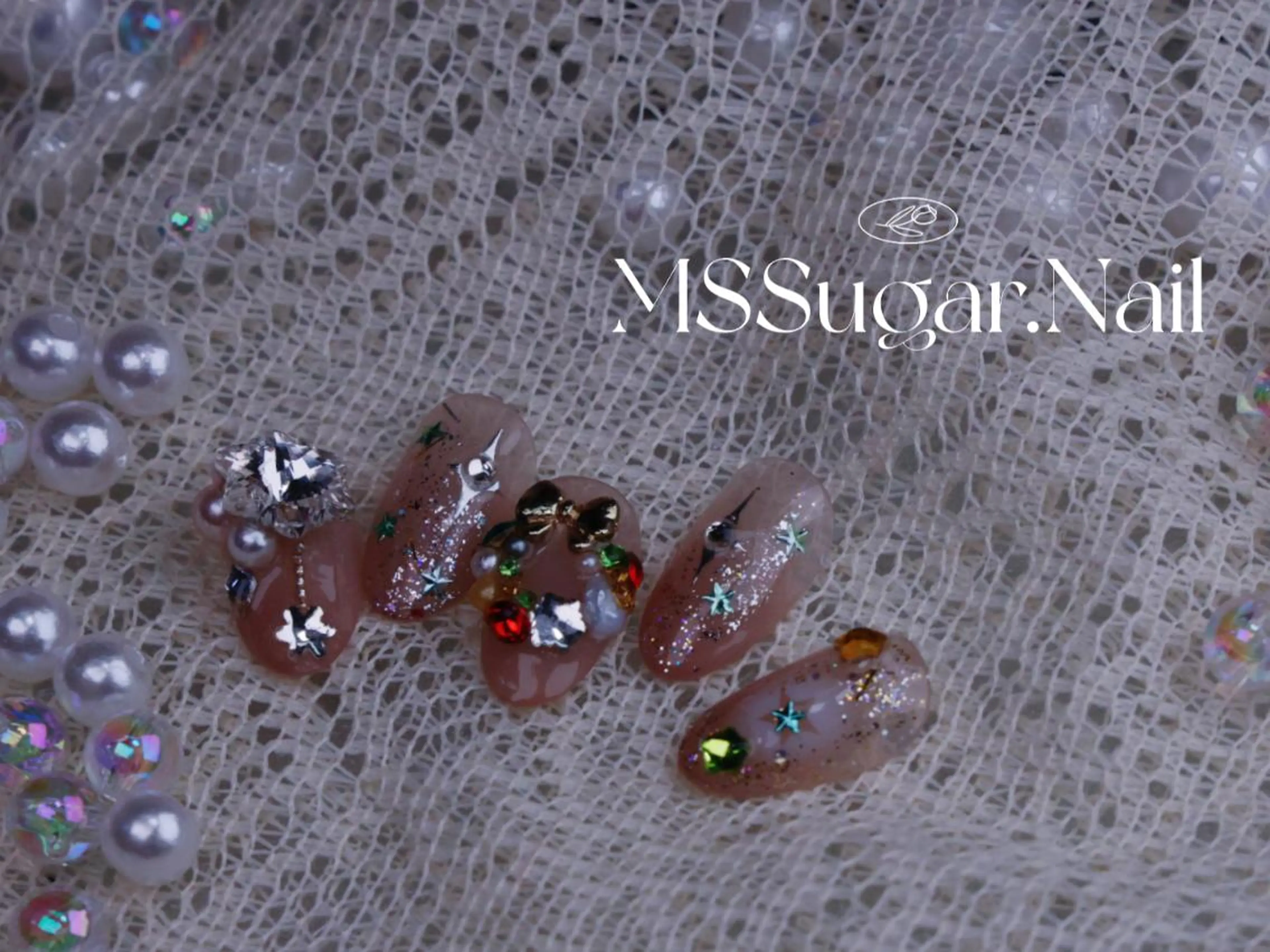 ネイル ハロウィン ロングネイル マグネットネイル スカルプネイル ネイルチップ MSSugar Nailのネイルデザイン